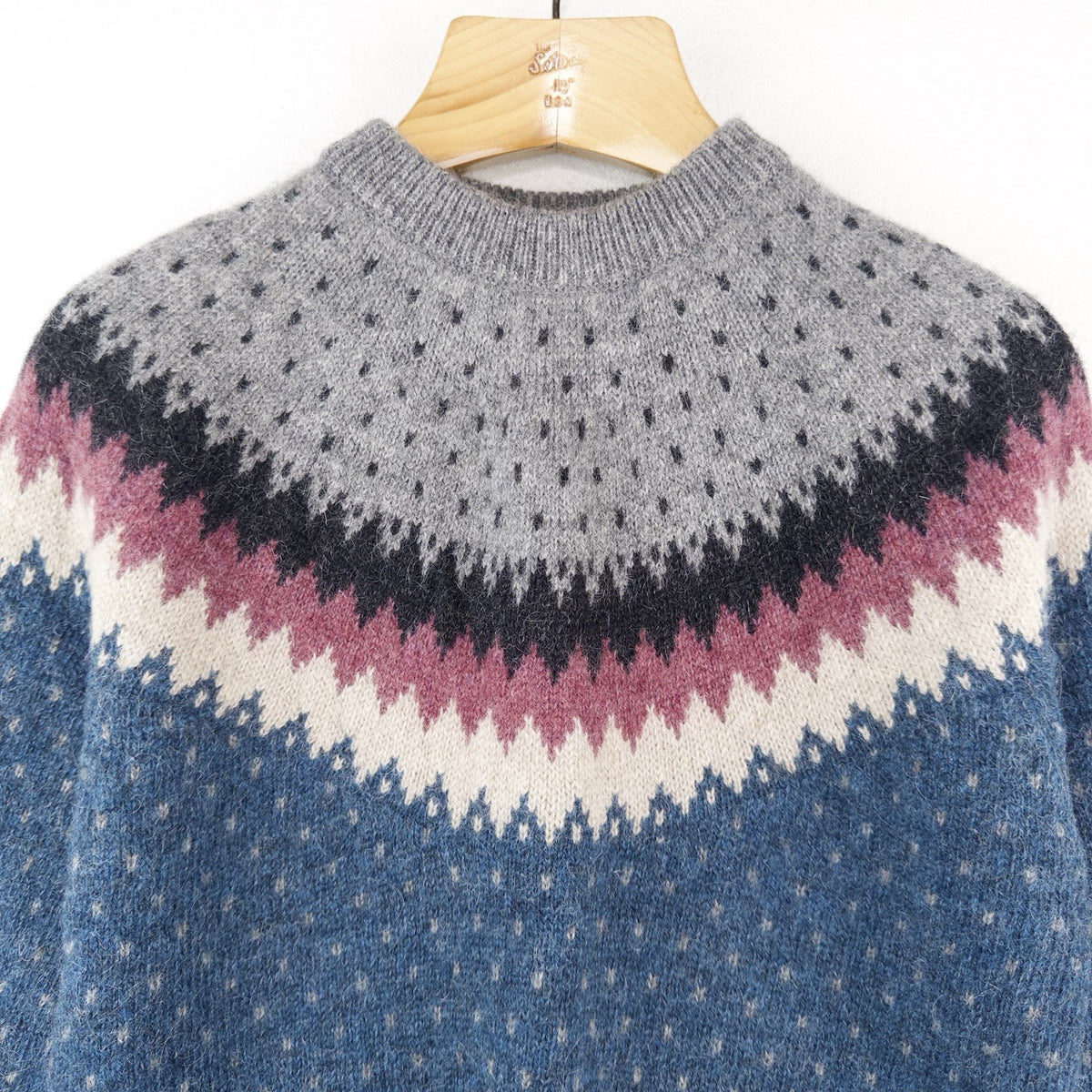 90’s Vtg Woolrich Knit Sweater Wool Mohair Blend Fair Isle Men’s Medium