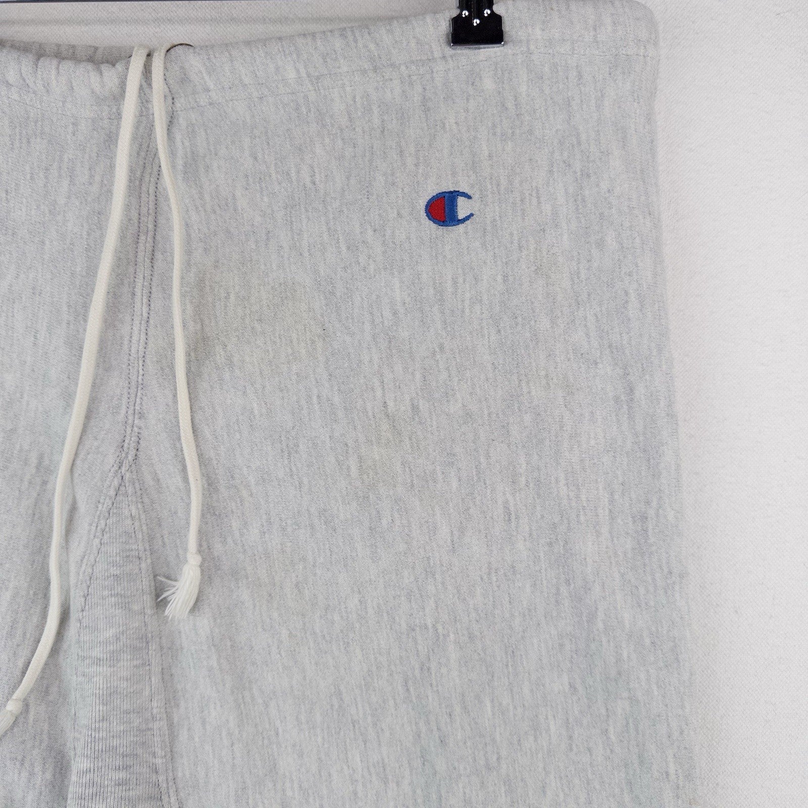80's Vtg Champion Reverse Weave XL Gray Blank Sweatpants Crotch Gusset USA