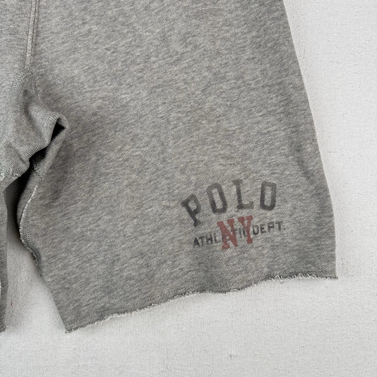 Polo Ralph Lauren Heather Grey Athletic Division 9" Fleece Sweat Shorts Men's M