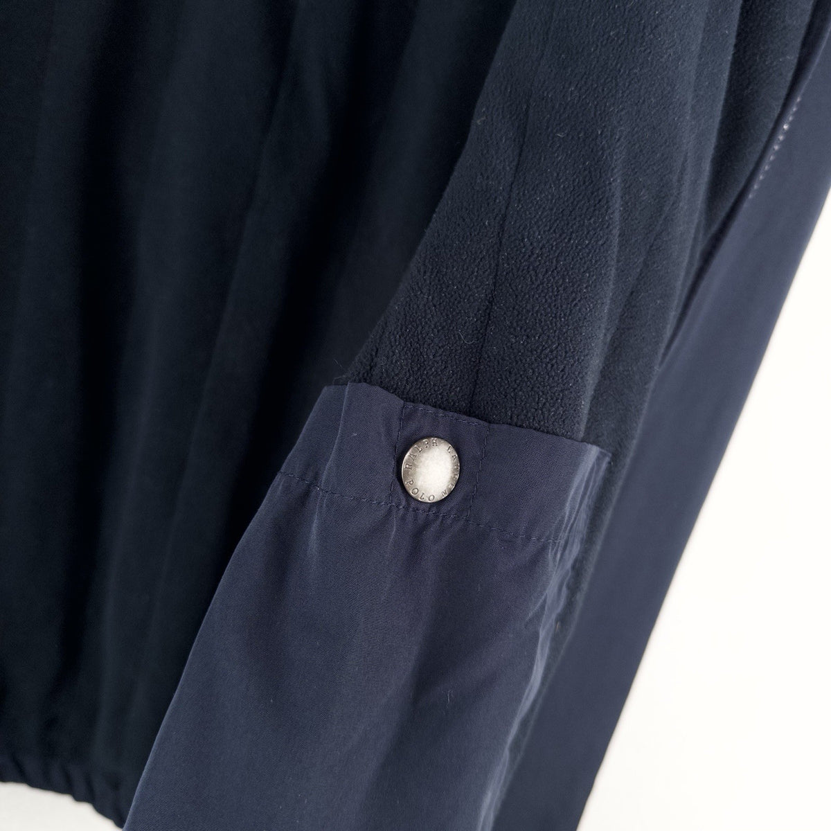 Polo By Ralph Lauren Men’s M Fleece Lined Hooded Nylon Jacket Navy Blue *Read