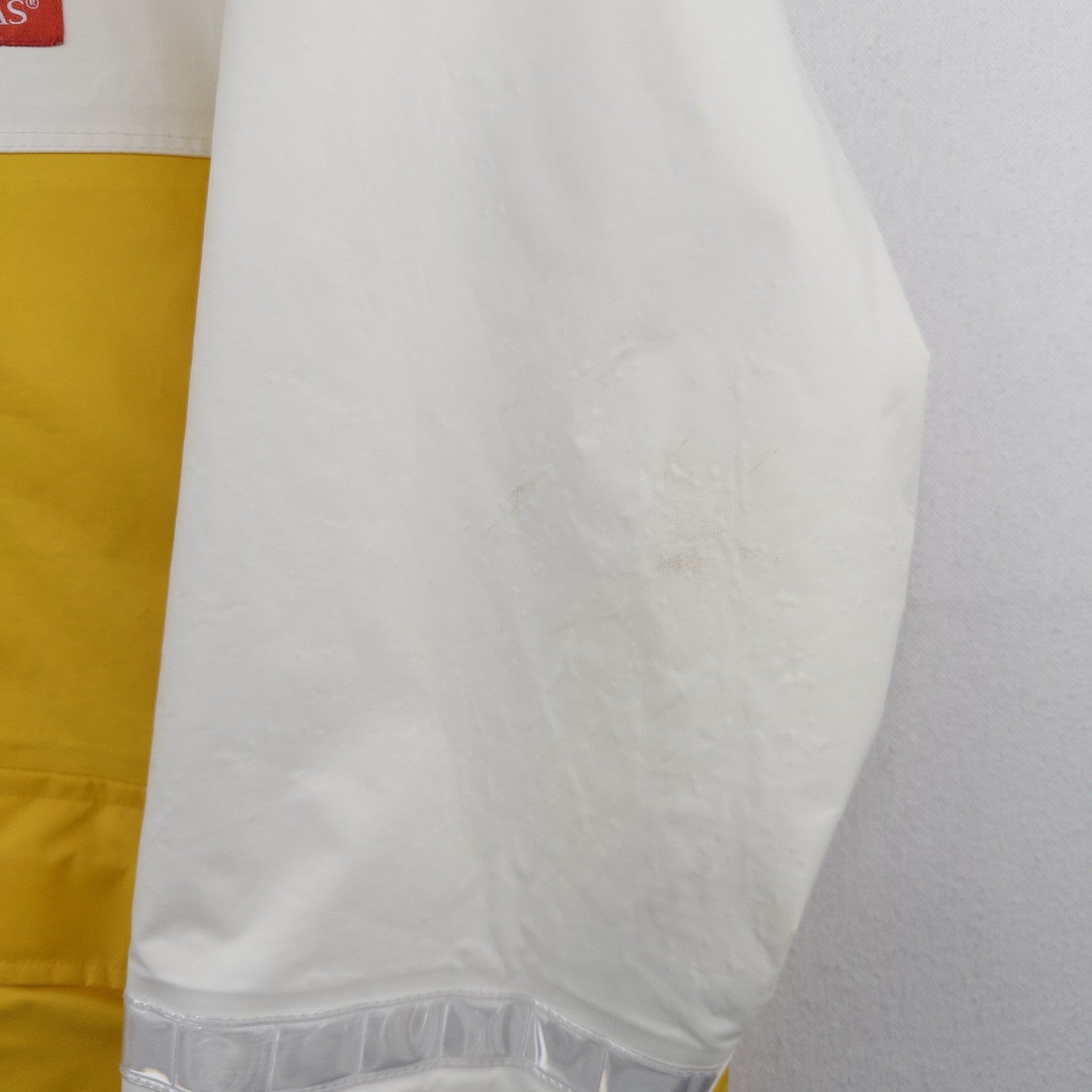 80’s Vtg High Seas Foul Weather Sailing Jacket Hooded Yellow White Men’s M