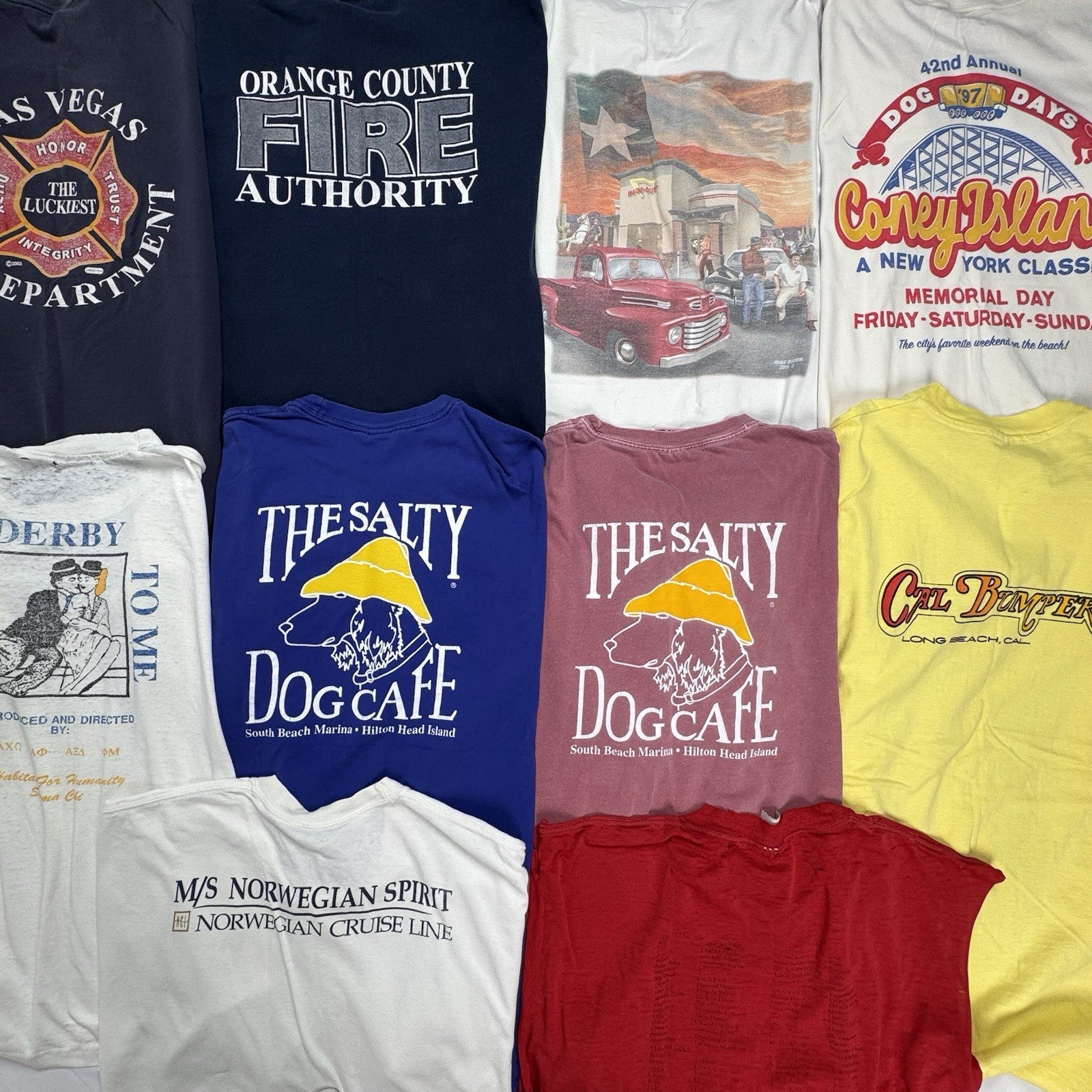 Lot of 10 Vintage T-shirt Wholesale Box M,L,XL,2XL
