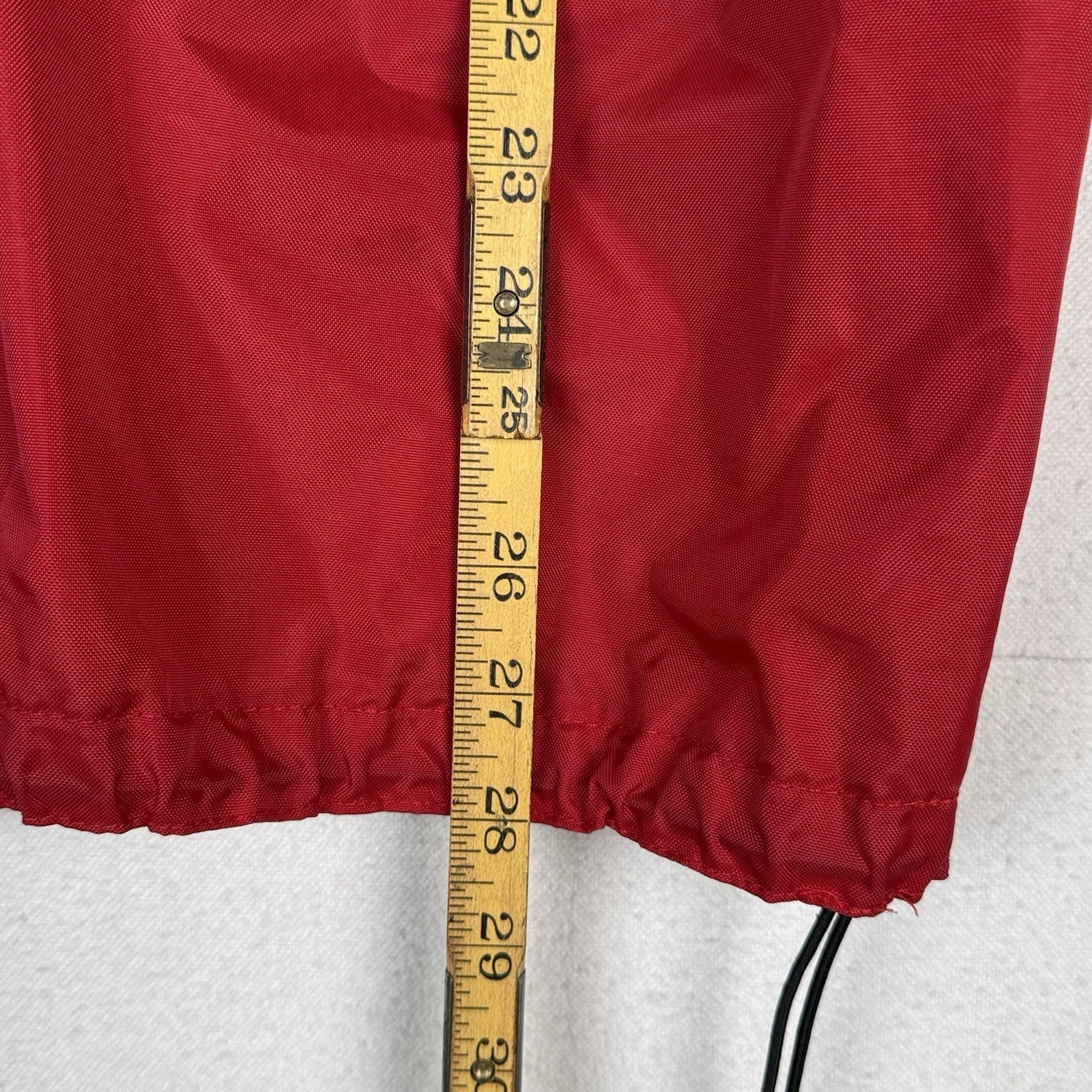 Vtg Boathouse Baseball Club Golf Mens XL Red Windbreaker 1/4 Snap Pullover USA