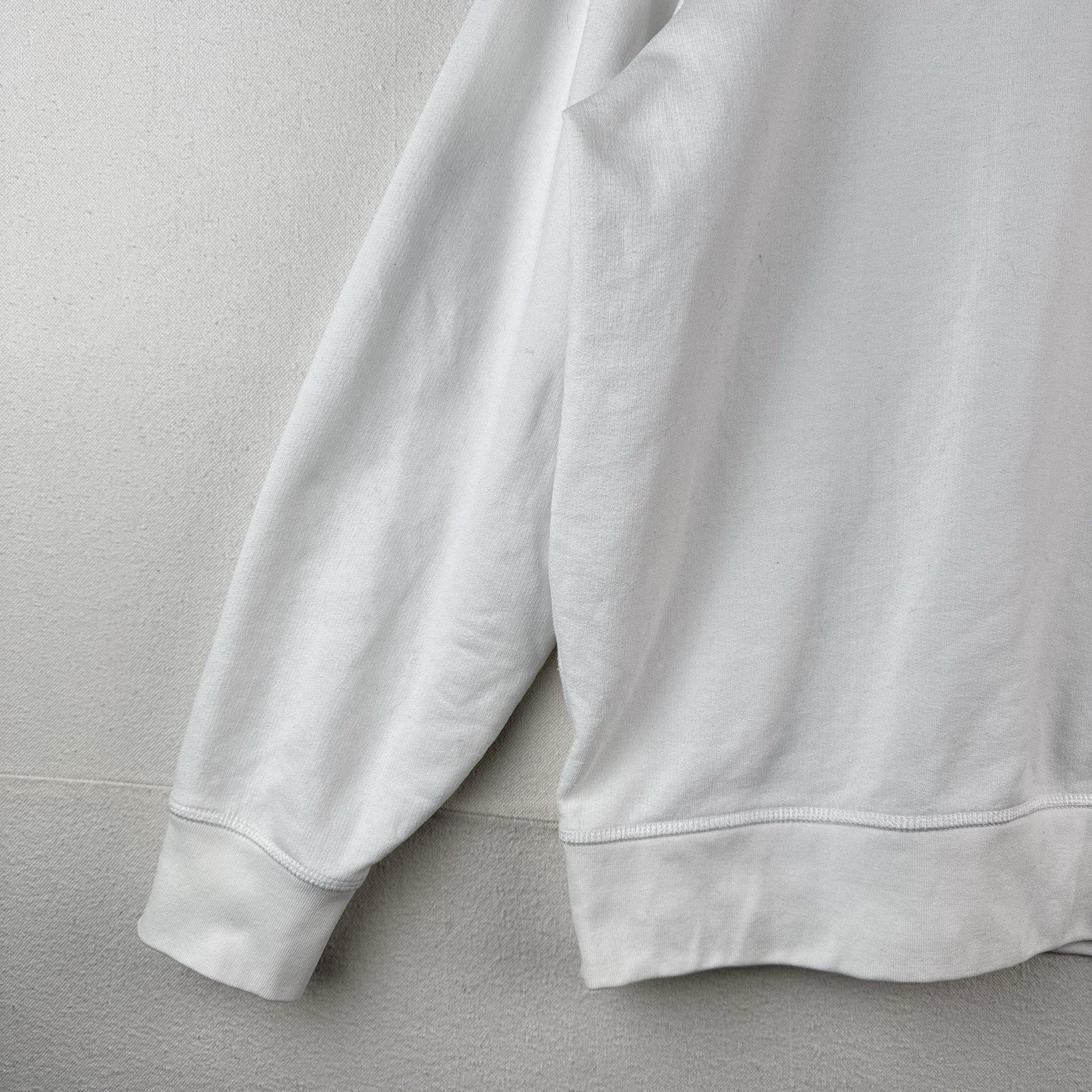Polo Ralph Lauren Sweatshirt Mens XL White Fleece Double V Notch Pullover *Read