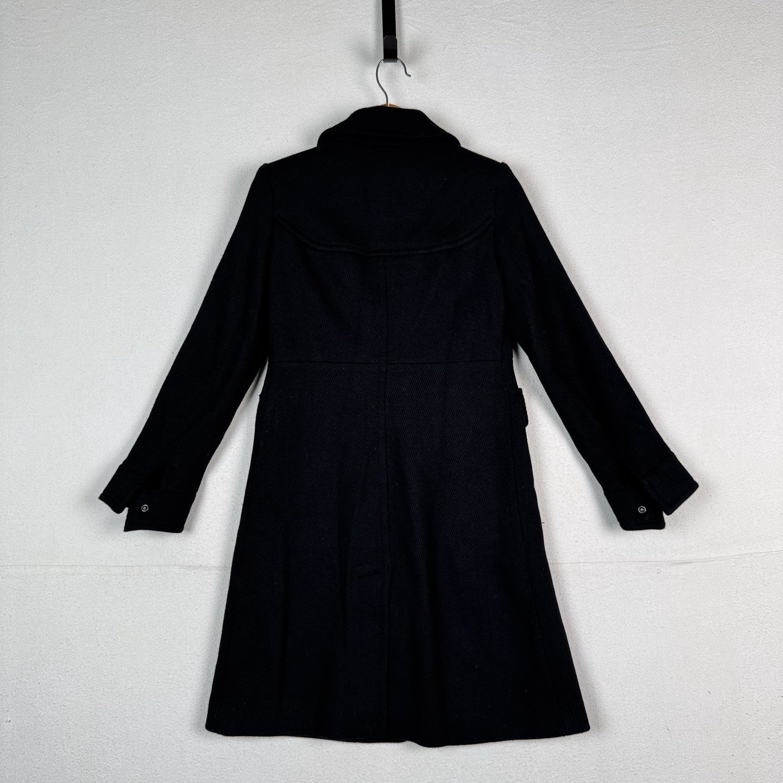 Banana Republic Women’s XS Black Wool Blazer Coat Snap Closure Tailored