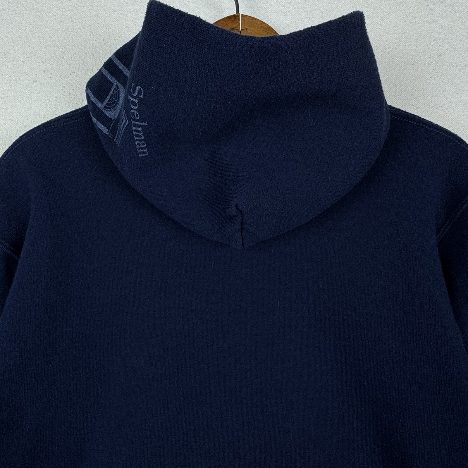 Vintage Russell Spelman College Hoodie Sweatshirt Youth XL (14-16) Blue HBCU