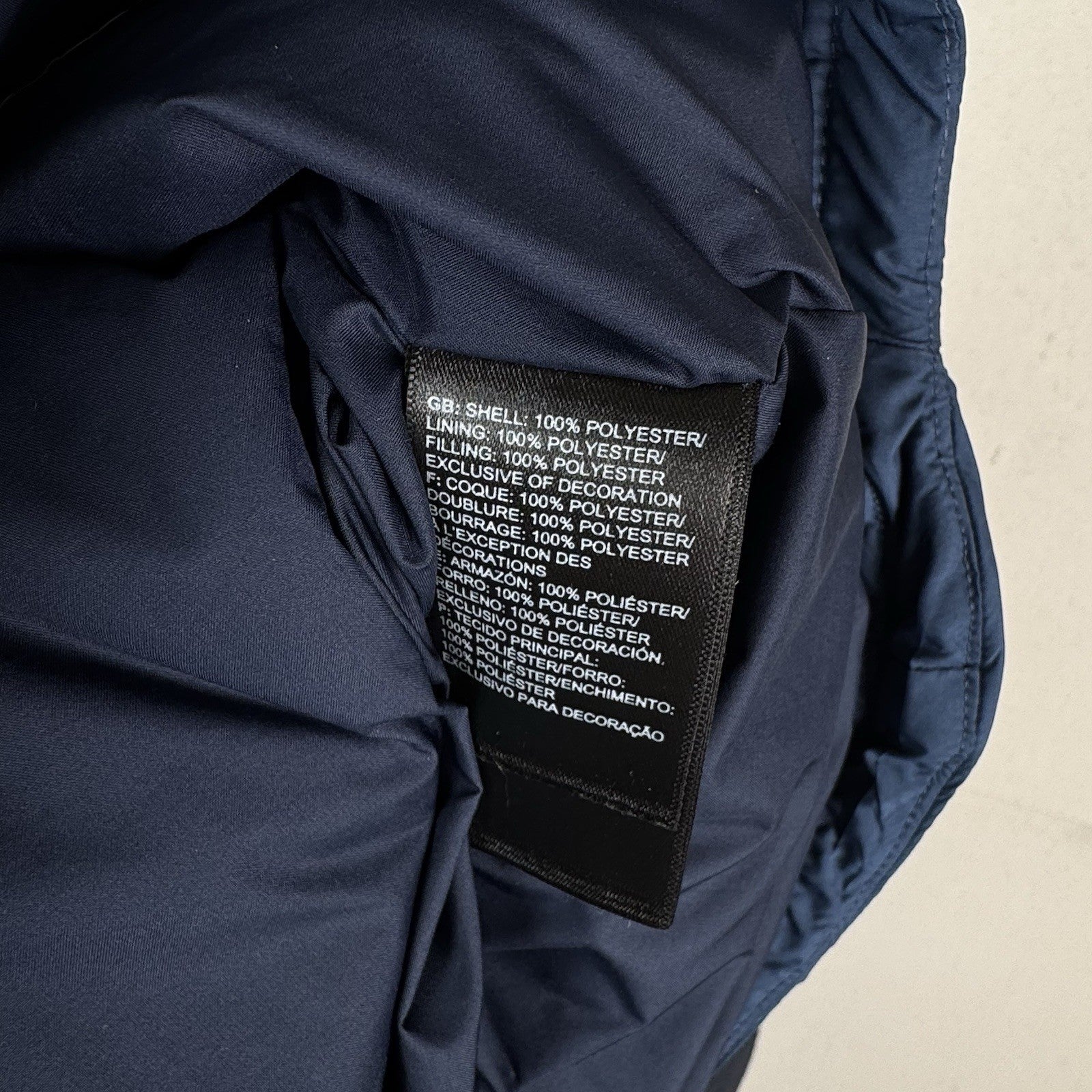 The North Face Gordon Lyons Navy Blue Varsity Winter Vest Boy’s M (10/12) *Read