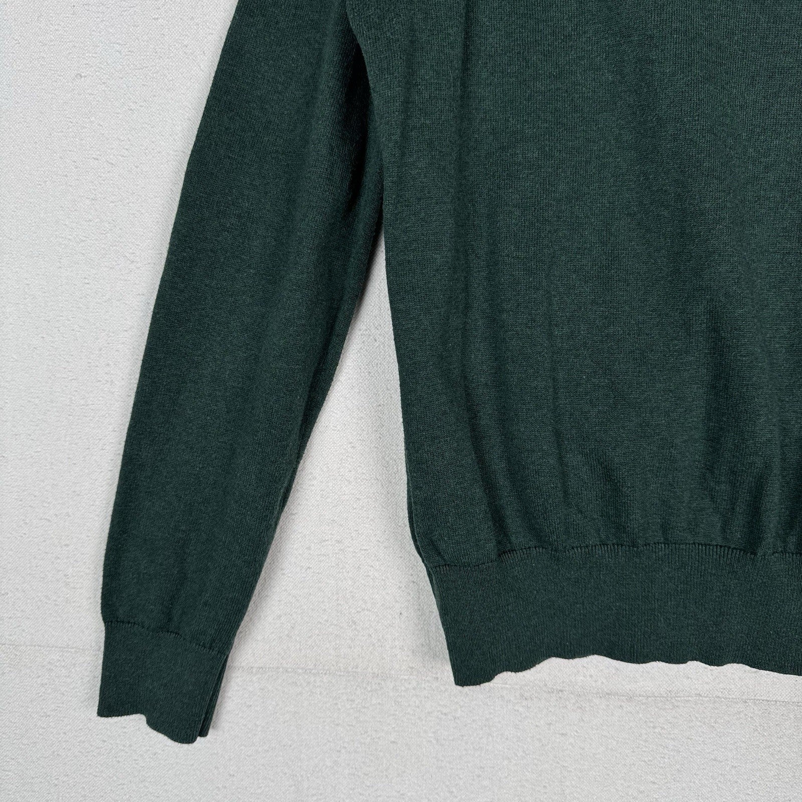 Polo Ralph Lauren Men’s Green Pima Cotton Pullover Sweater Crewneck Medium
