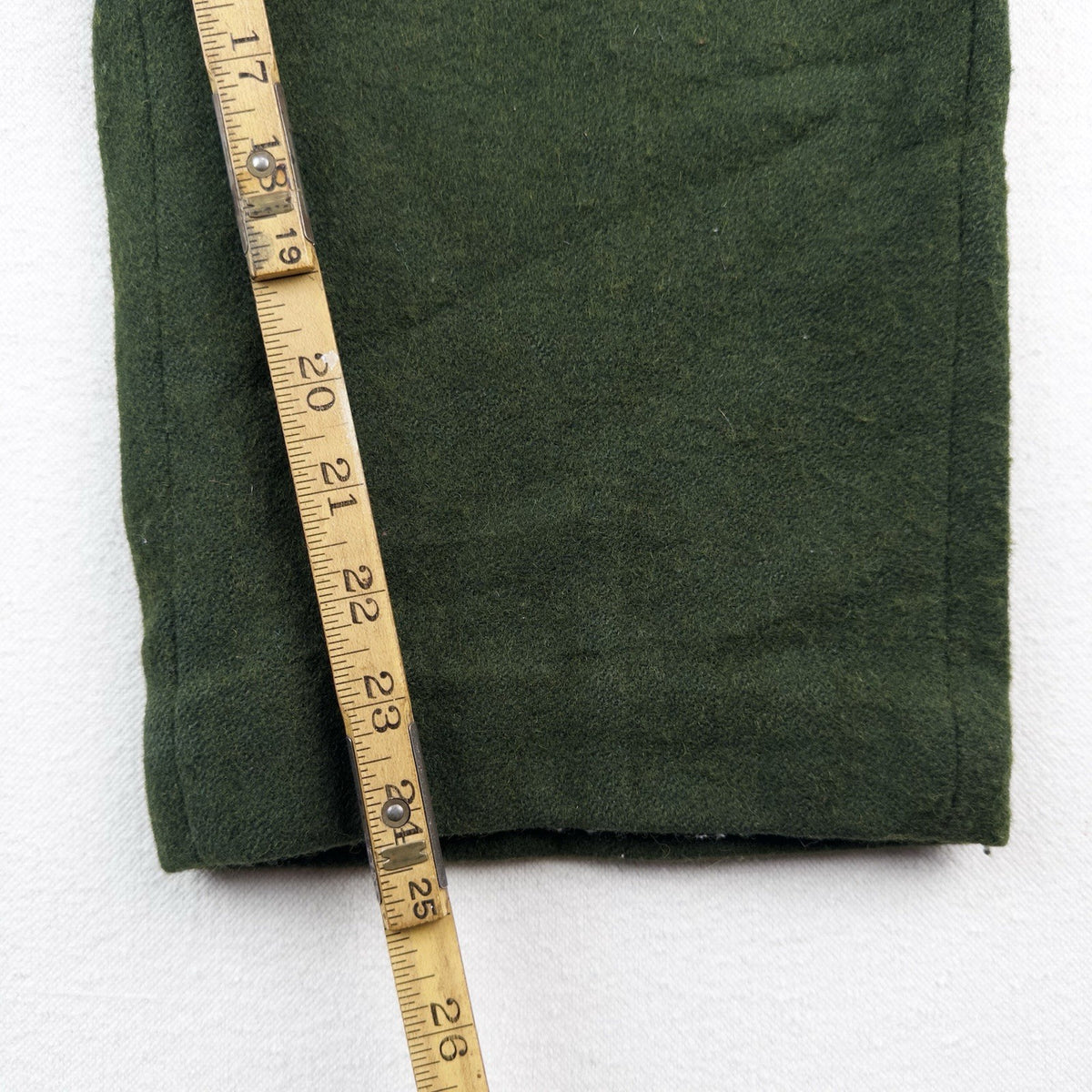 70’s Vtg Woolrich Hunting Malone Pants 34x26 Wool Forest Green High Rise 12” USA