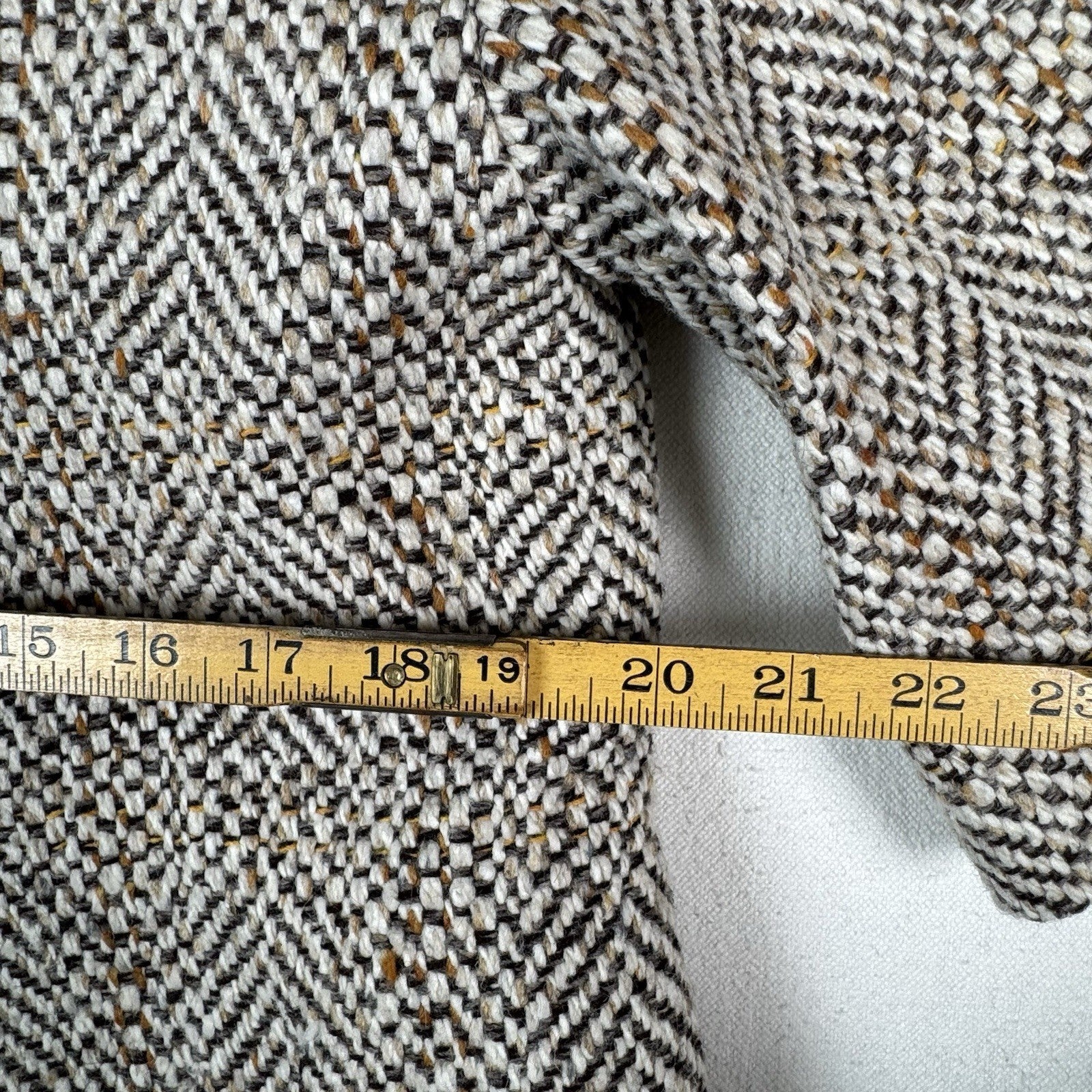 JCrew Short Sleeve Lined Jacket Women’s 0 Herringbone Wool Scotland Harris Tweed