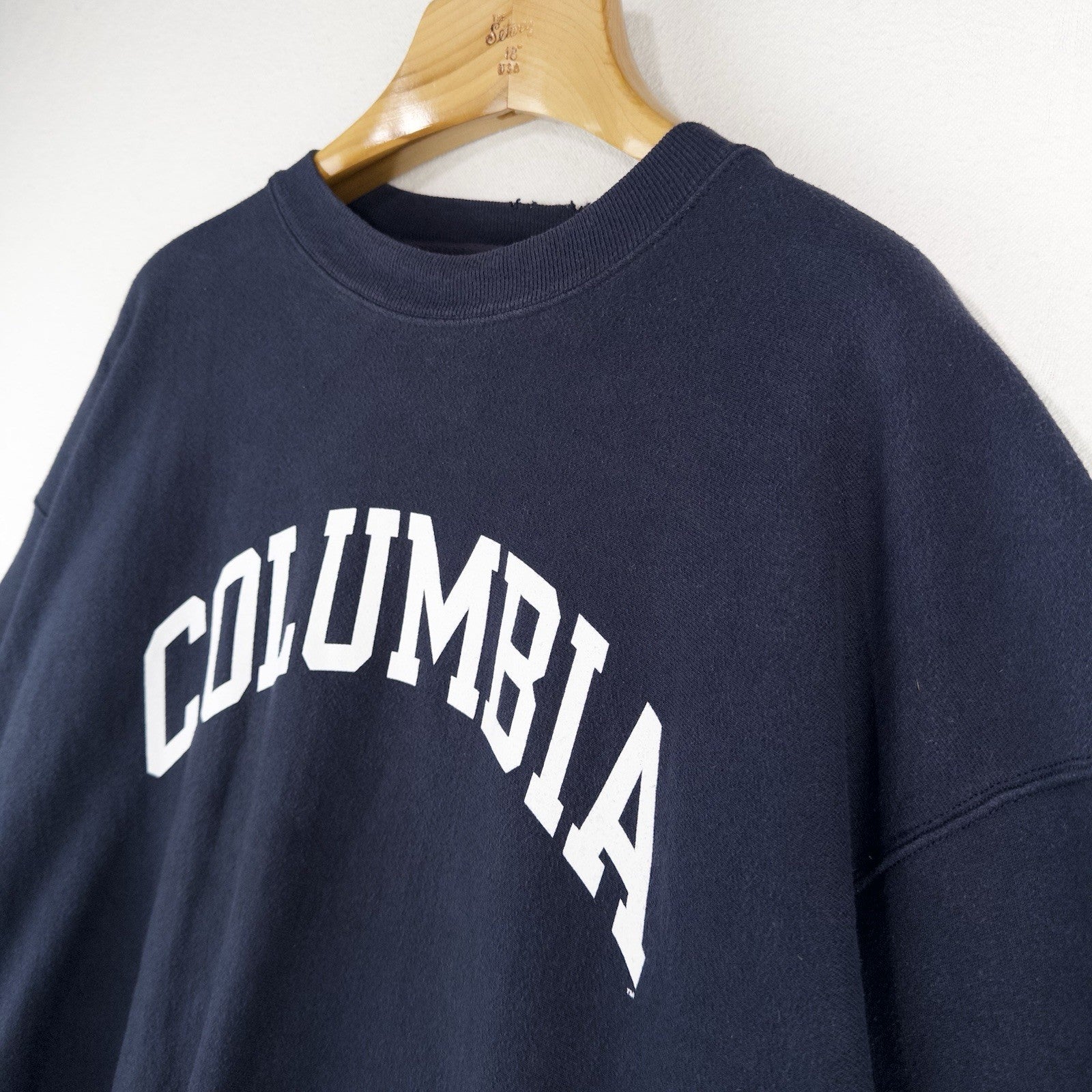 90’s Vtg Columbia University Reverse Weave Crewneck Sweatshirt Blue Mens 2XL