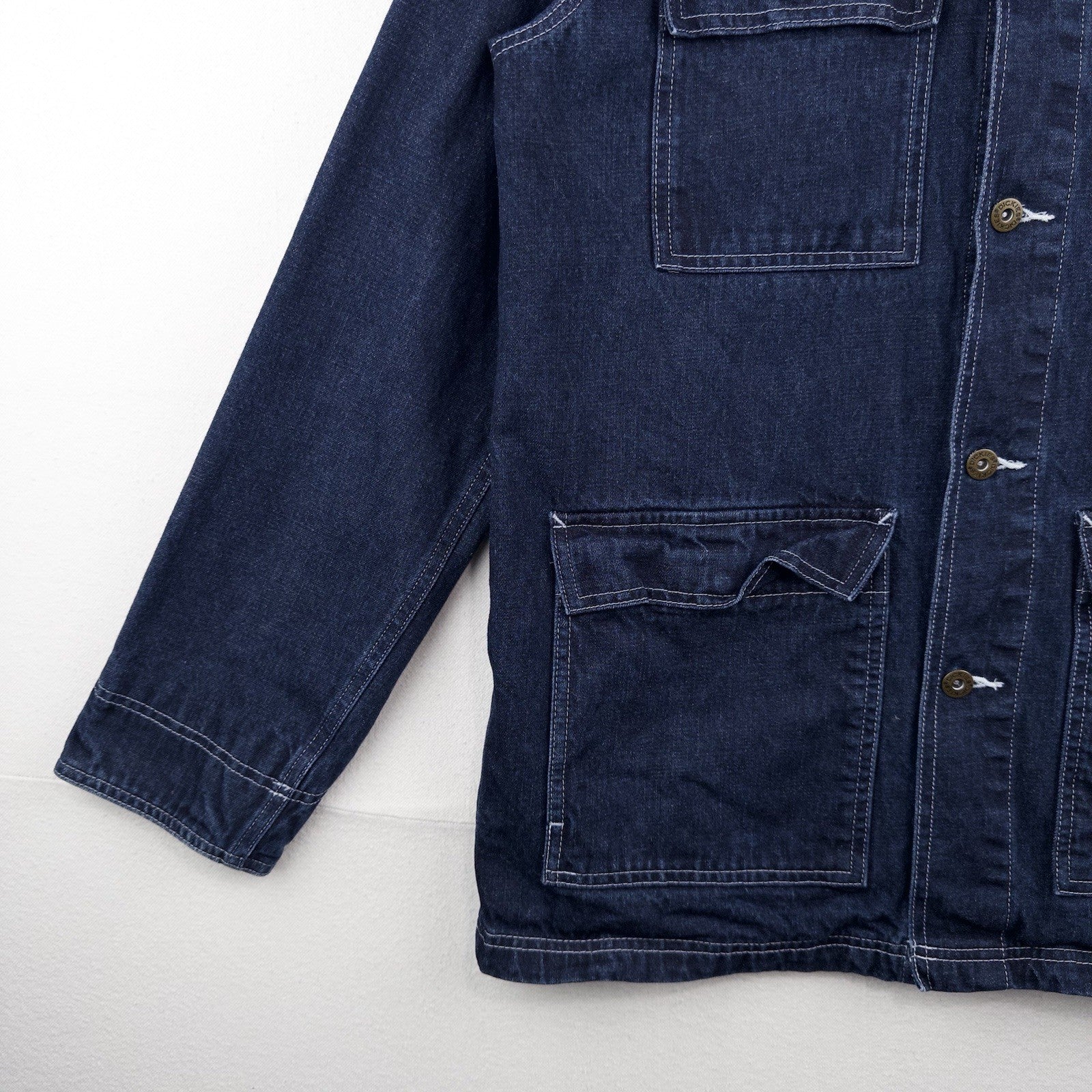 Dickies Morristown Indigo Blue Denim Chore Coat Jacket Men’s Medium