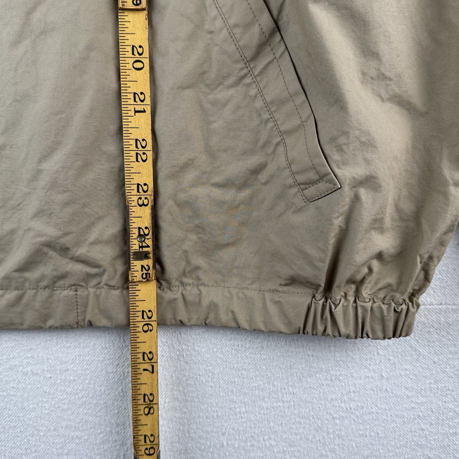 90’s Vintage Polo Ralph Lauren Men’s XL Unlined Harrington  Jacket Beige Tan