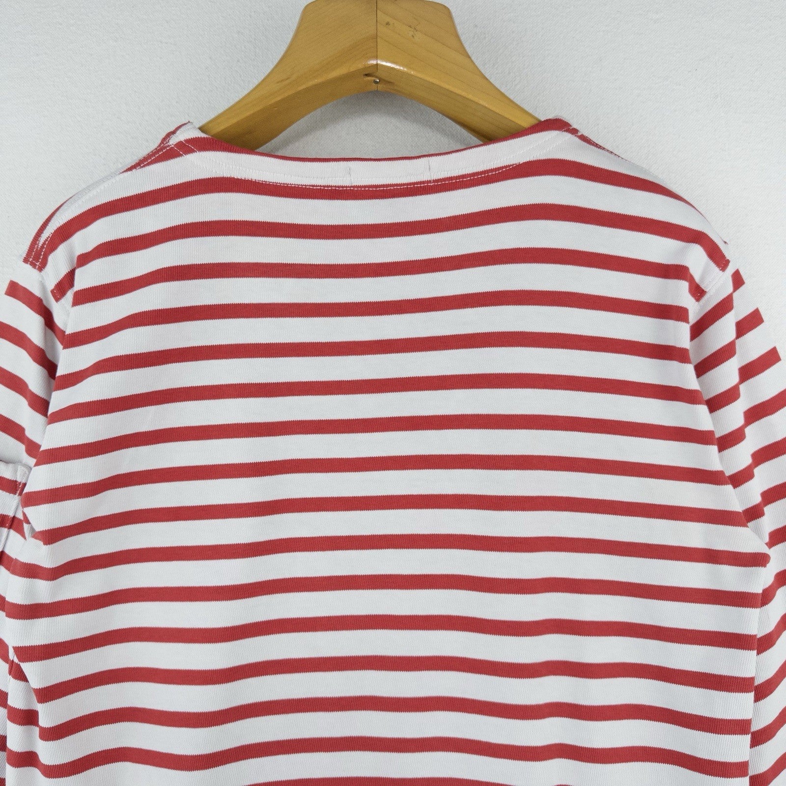 Polo Ralph Lauren Women’s S Breton Stripe Shirt Red White Boat Neck Nautical