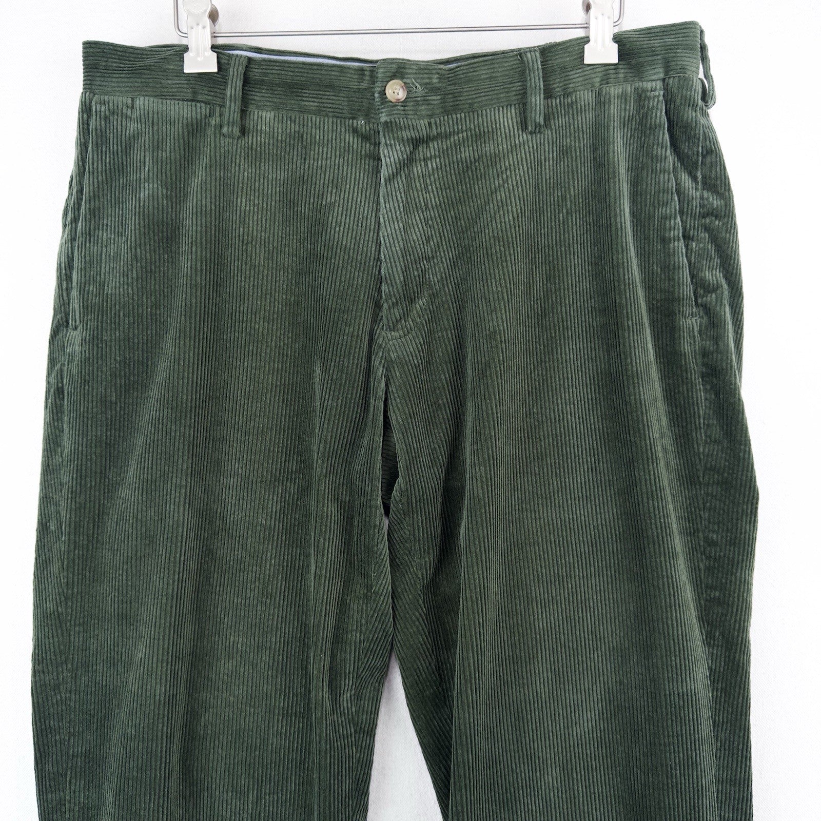 Polo Ralph Lauren Corduroy Pants Men's 33x30 Green Classic Fit Stretch