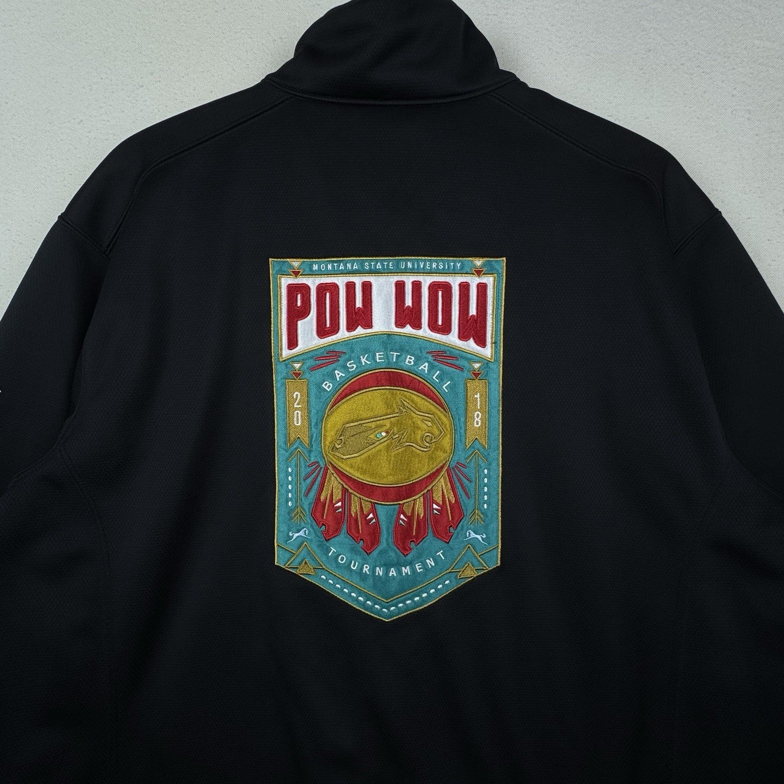 Eddie Bauer 2018 Pow Wow Basketball Tournament MSU Weather Resist Jacket Mens XL