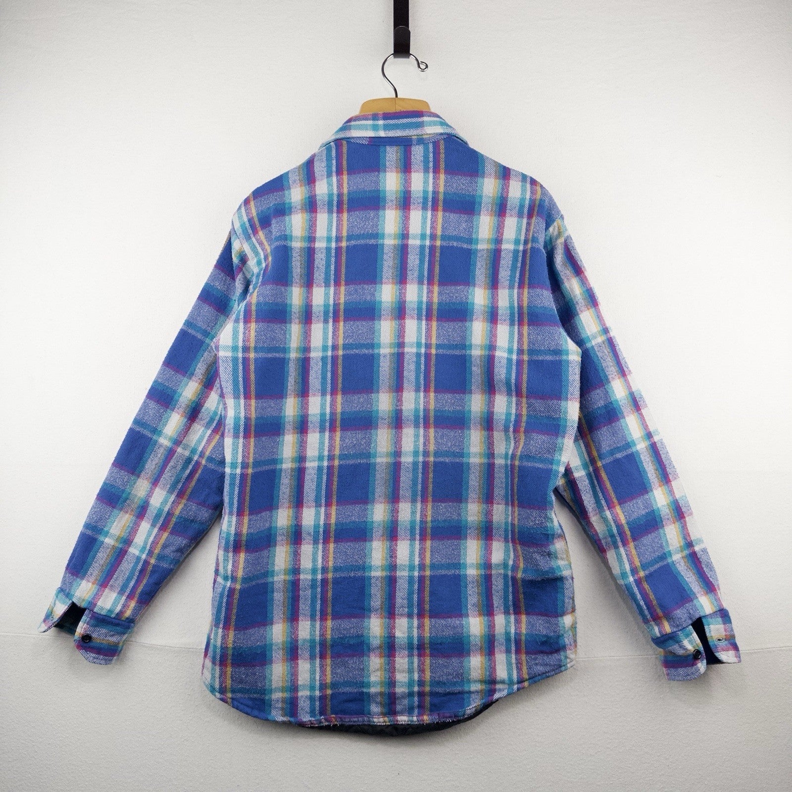 80’s Vtg Work N Sport Men’s M Heavyweight Insulated Plaid Flannel Shirt