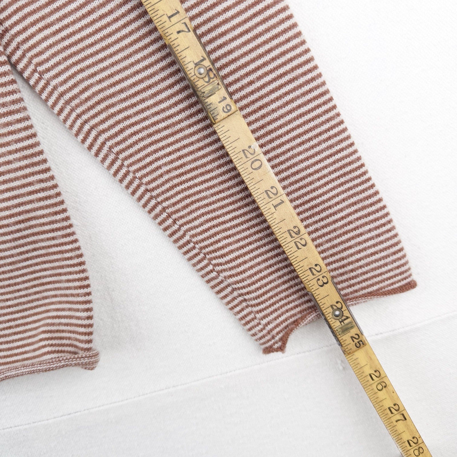 Merino Wool Striped Sweater Henley Women’s Large Carve Designs