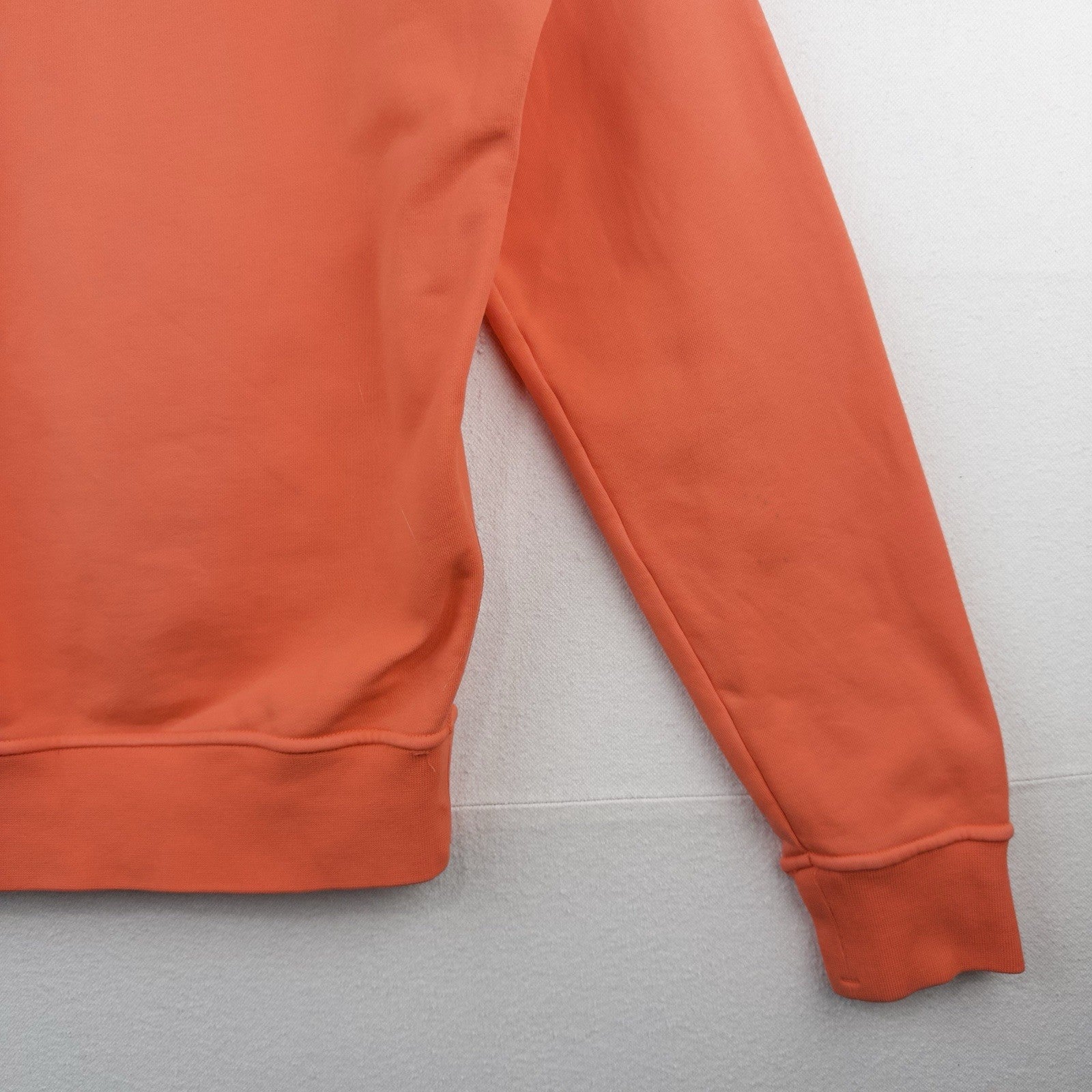 Stone Island Loopback Organic Cotton Orange Hoodie Men’s Medium
