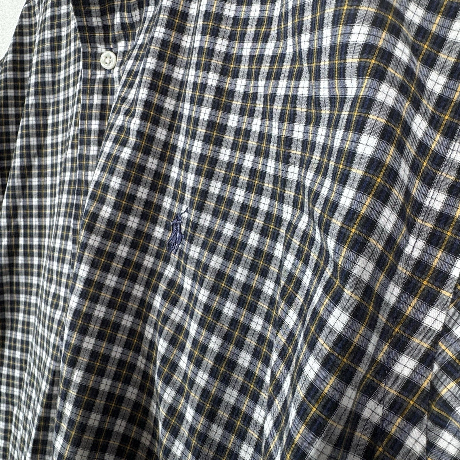 Vintage Polo Ralph Lauren Blake Short Sleeve Shirt Plaid Button Down Men’s Large