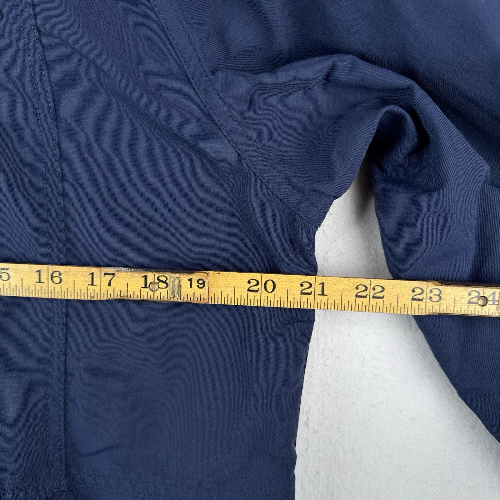 LL Bean Men's Mountain Classic Full Zip Hooded Men’s M Jacket Nautical Navy Blue