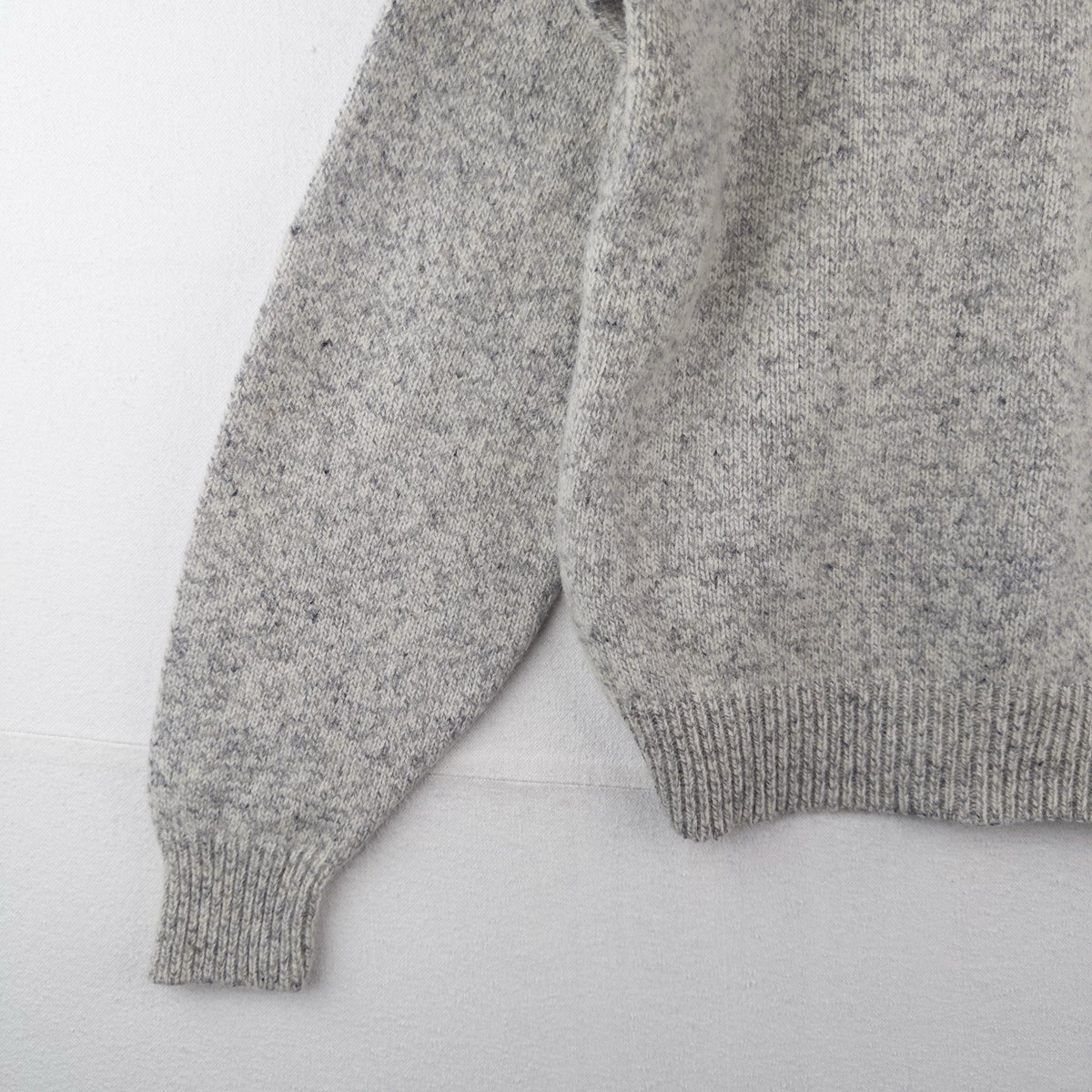 80’s Vtg Eddie Bauer Wool Shawl Collar Sweater Pullover Men's L Beige USA