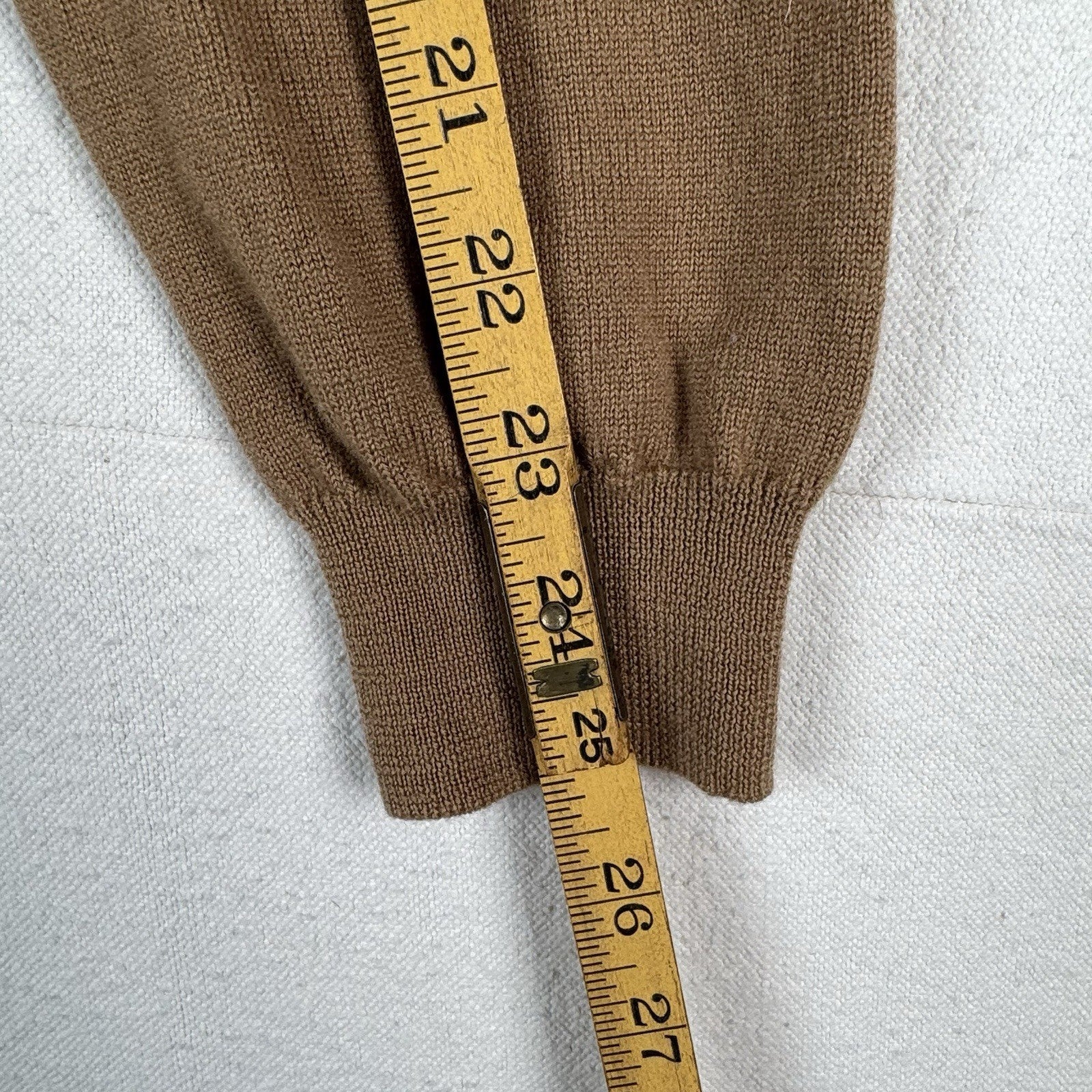 Polo Ralph Lauren Men’s XL Merino Wool Polo Sweater Camel Brown *Read