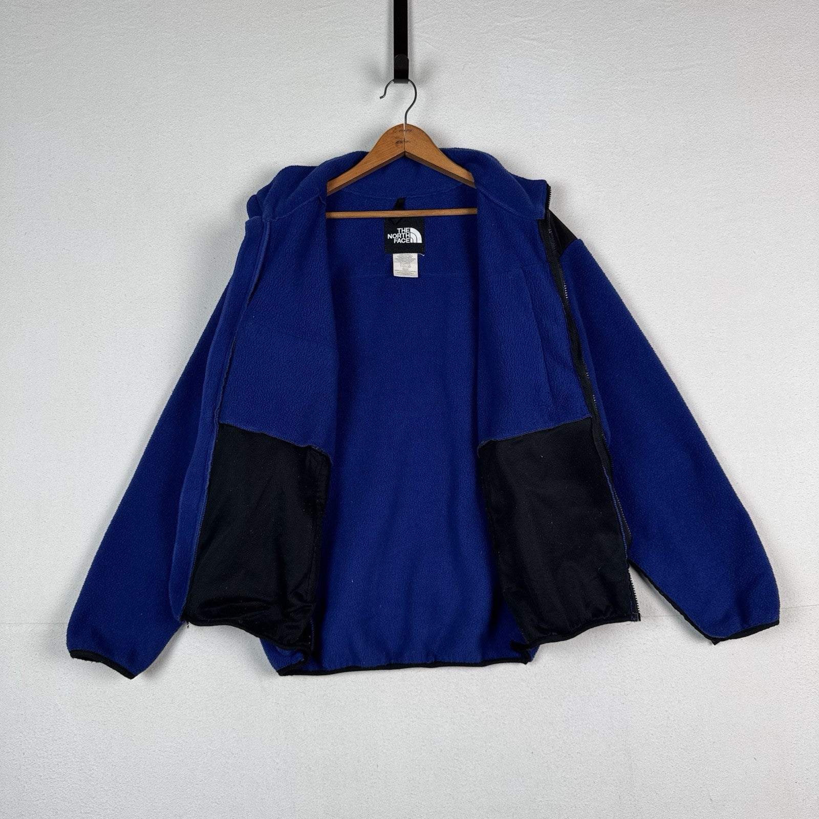 Vintage 90’s The North Face Denali Blue Polyester Fleece Jacket Men’s Size XL