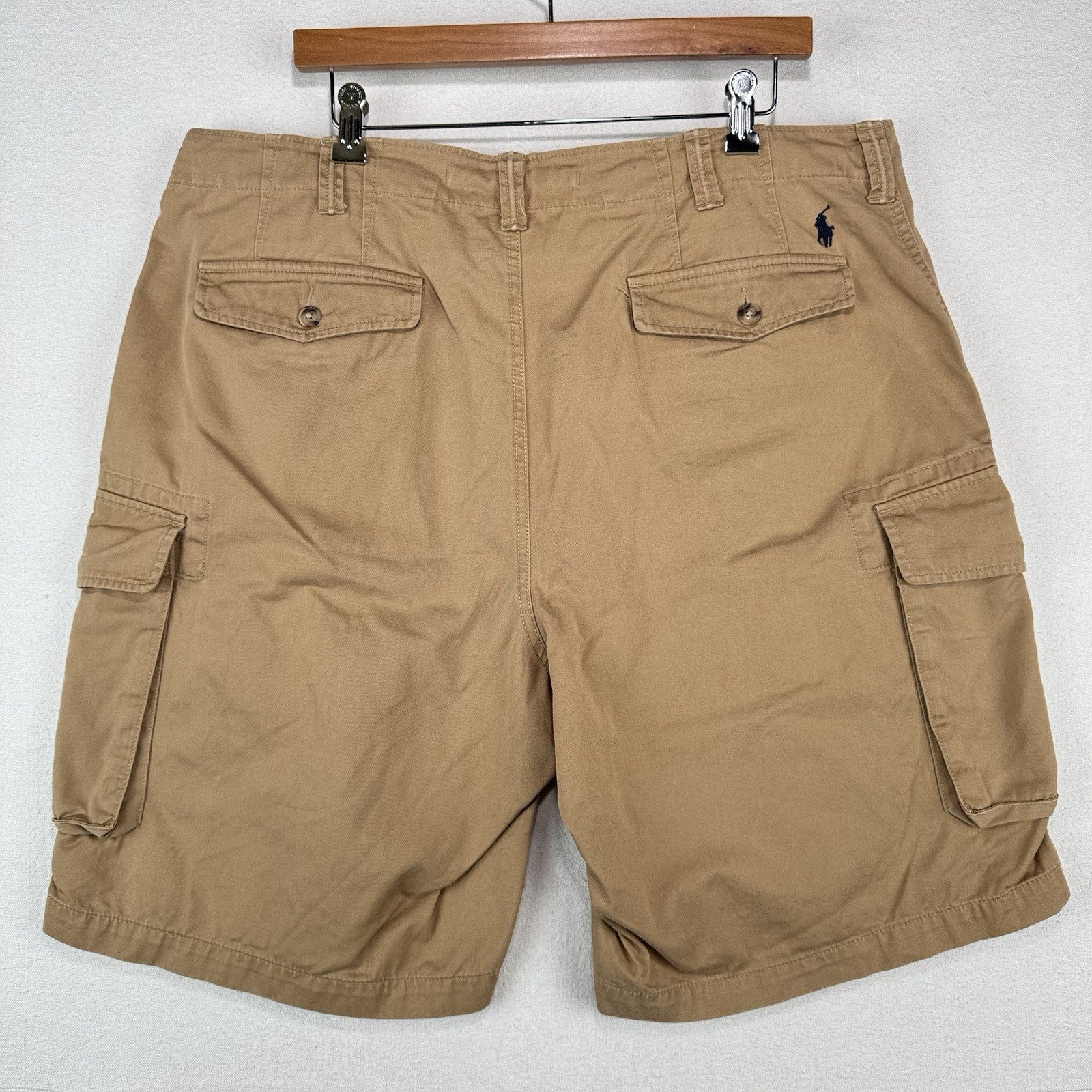 Polo Ralph Lauren Tan Cargo Shorts Men’s 38x9 Relaxed Fit Casual Shorts