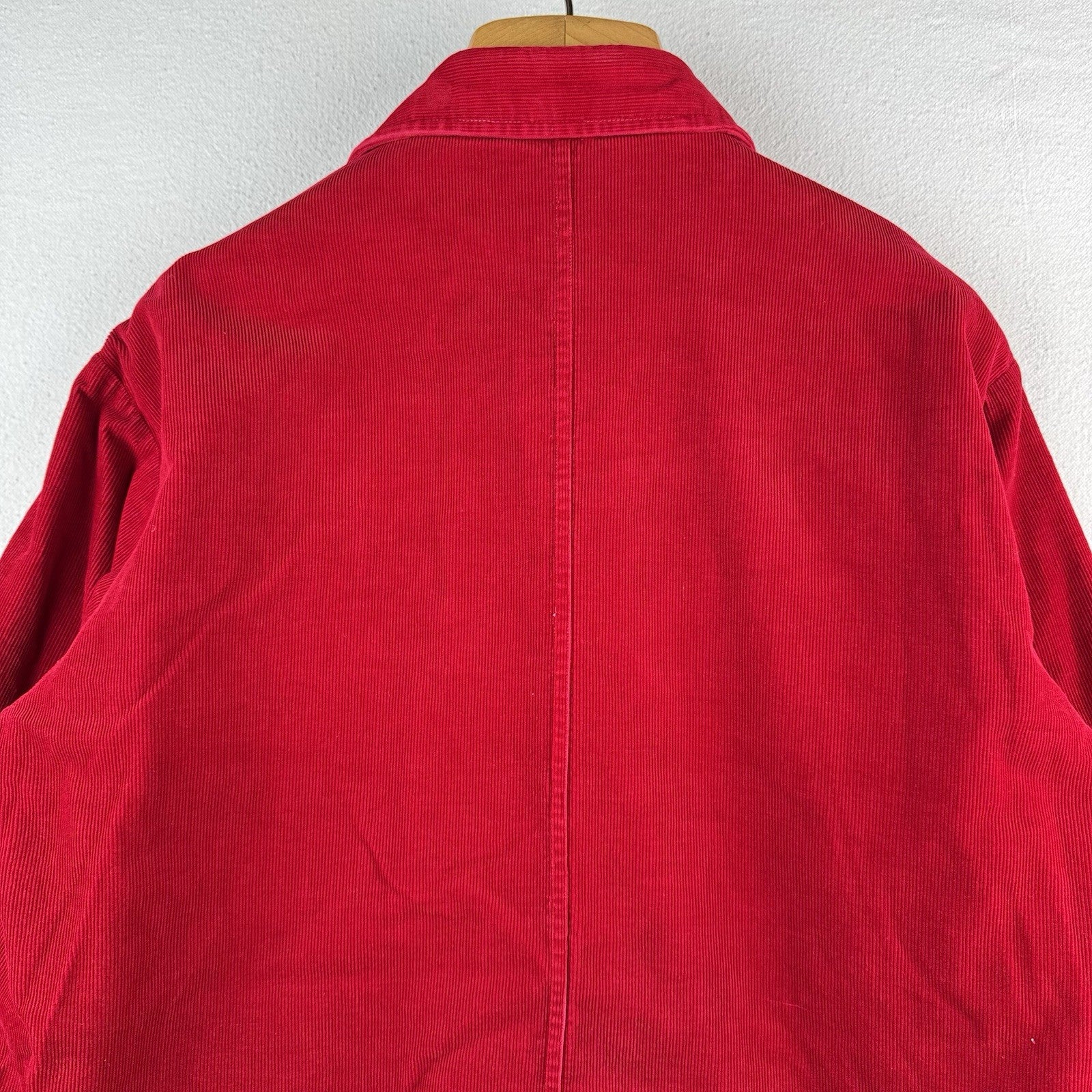 70’s Vtg JCPenney The Men’s Shop Men’s M Red Corduroy Quilt Jacket ‘73 BSA Patch