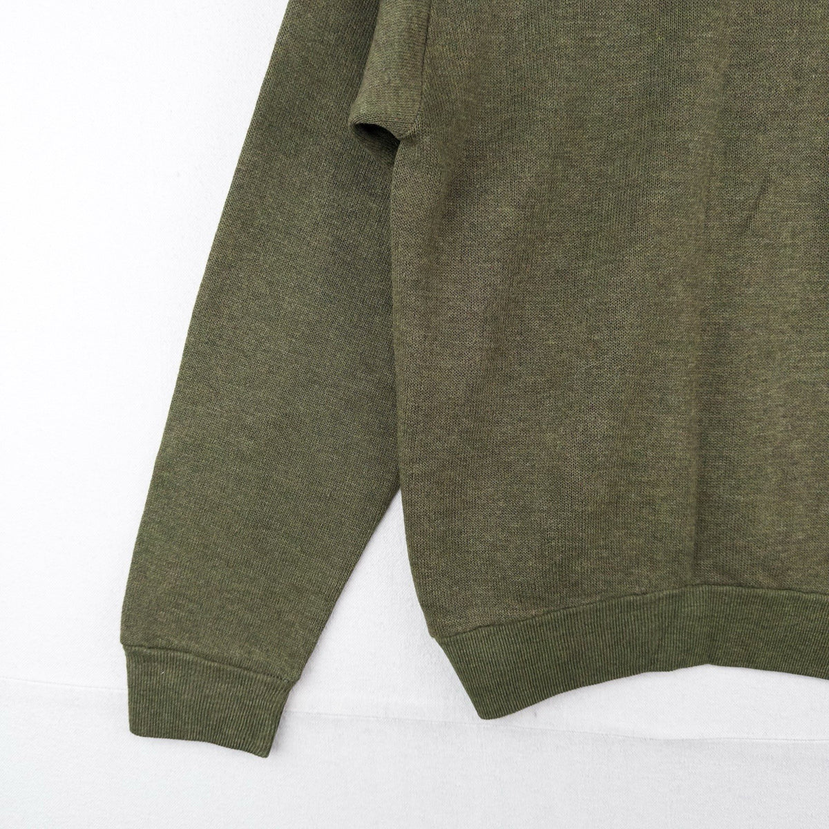 60’s Vtg Creslan & Rayon V-Neck Sweater Men’s M Grunge Kurt Cobain Olive