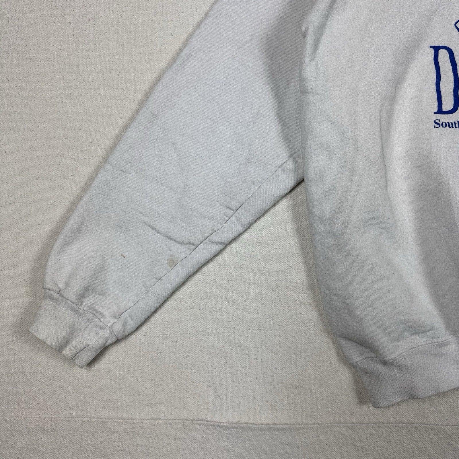 Hanes Salty Dog Cafe Men's S Gray Cotton Pullover Sweatshirt Distressed