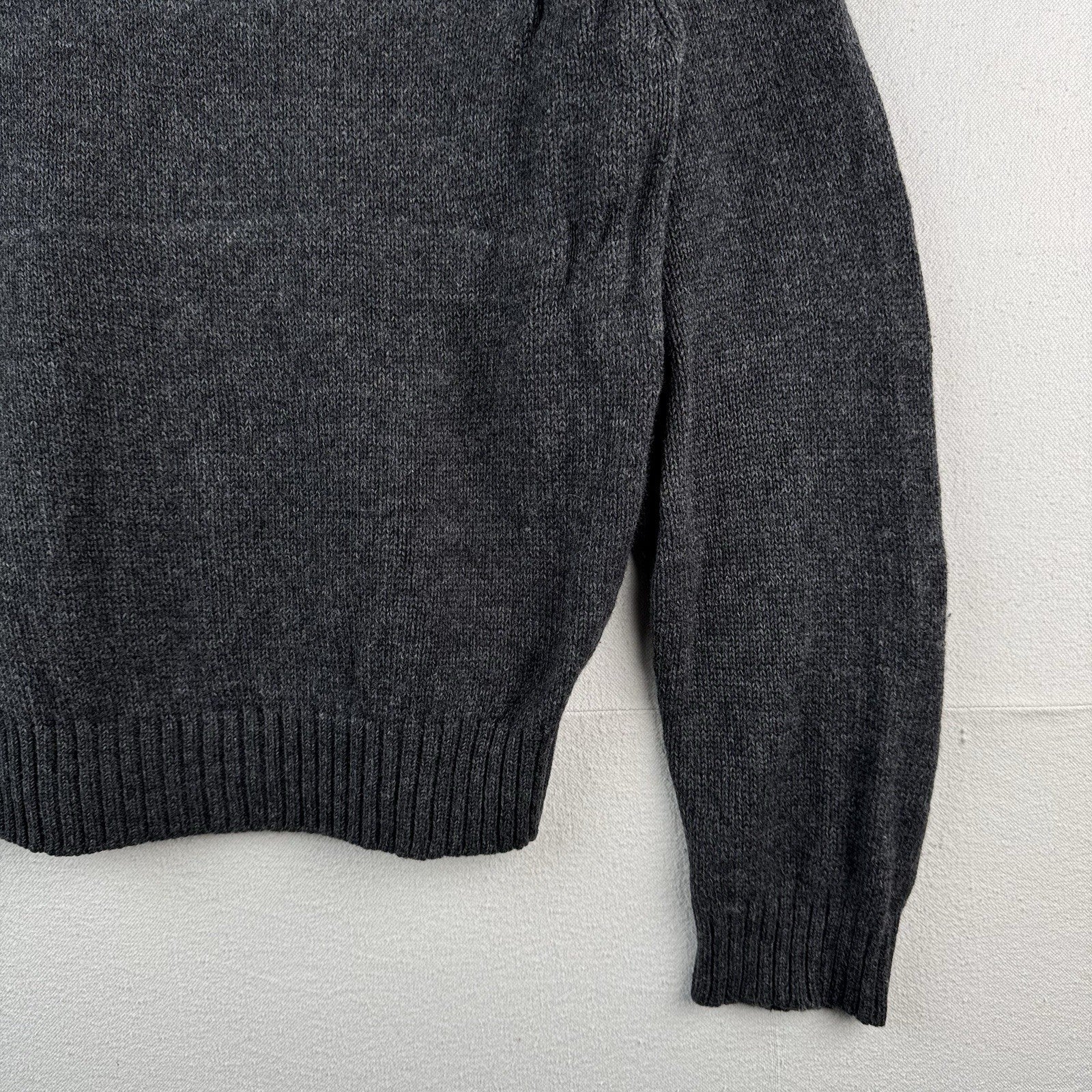 90’s Vtg Polo Ralph Lauren Roll Neck Wool Knit Sweater Mens XL Gray