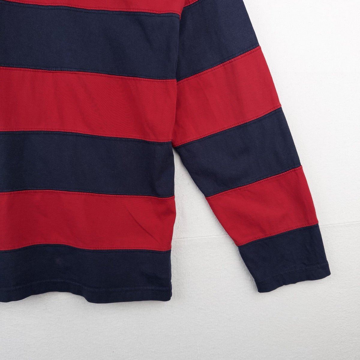 90’s Vtg Polo Ralph Lauren Henley Colorblock Striped Long Sleeve Shirt Men’s L
