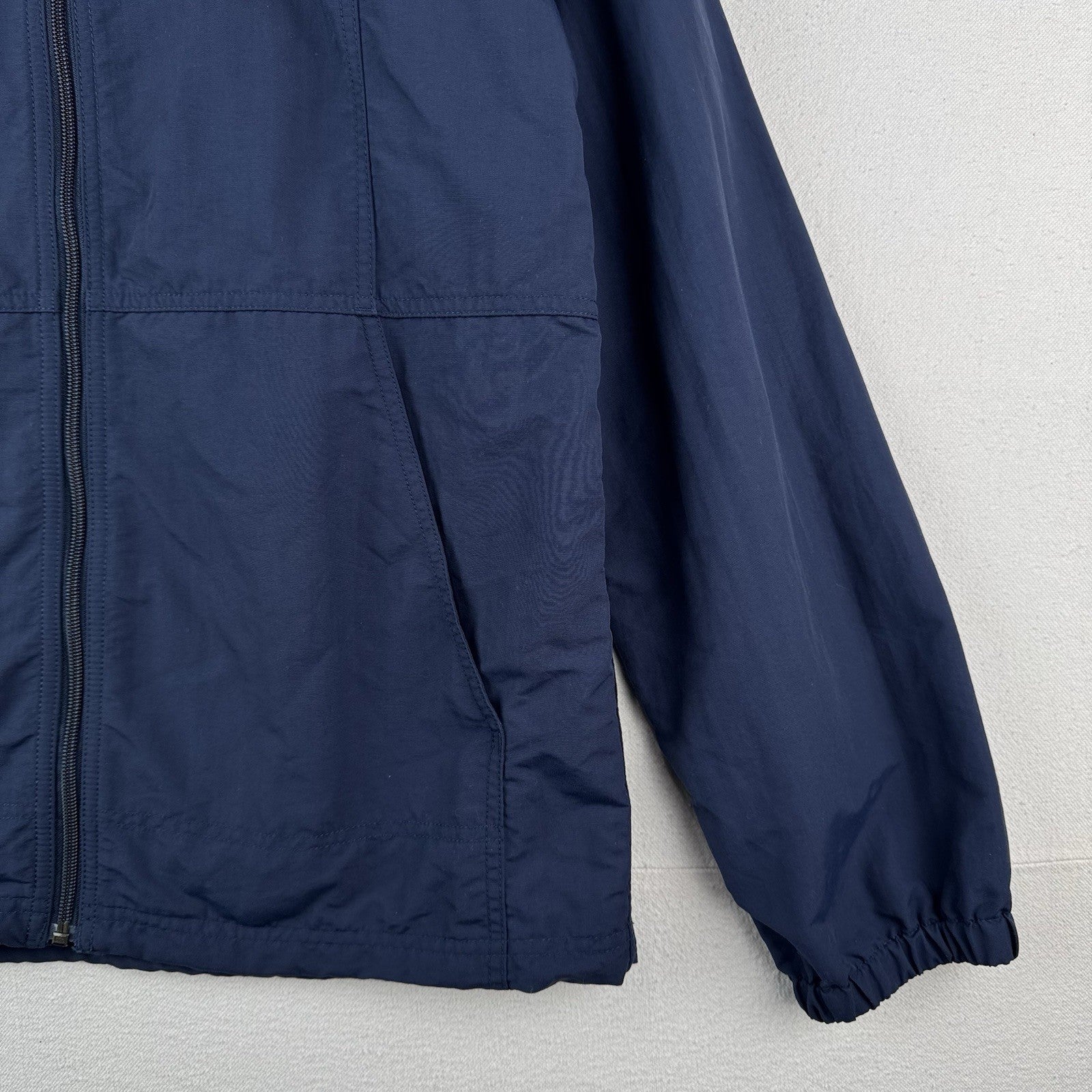 LL Bean Men's Mountain Classic Full Zip Hooded Men’s M Jacket Nautical Navy Blue