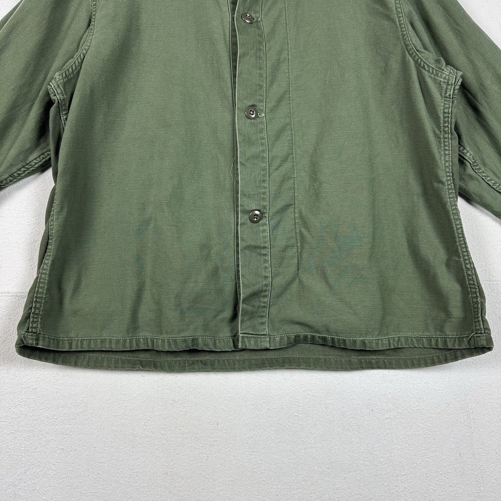 70s US Military Liner Shirt Chemical Protective Button Shirt Large 8415009008249