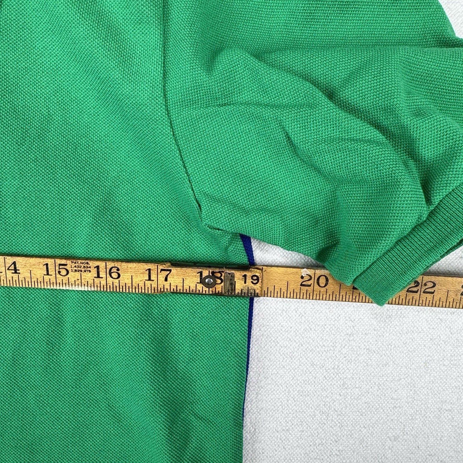 Polo Ralph Lauren Big Pony Mesh Boy's XL 18-20 Shirt Green Blue *Read