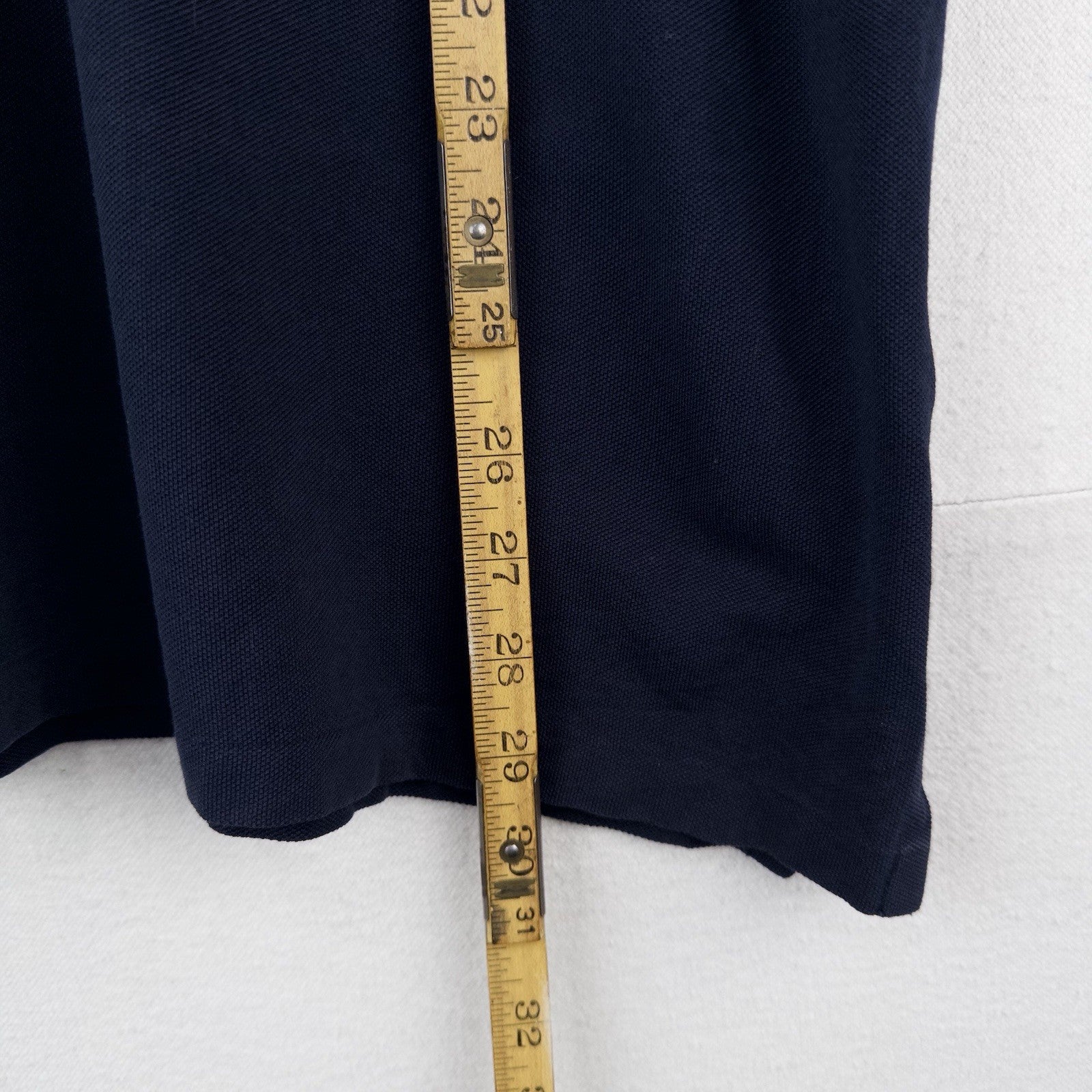 Polo Ralph Lauren Men’s XL Striped Trim Polo Shirt Navy Custom Slim Fit