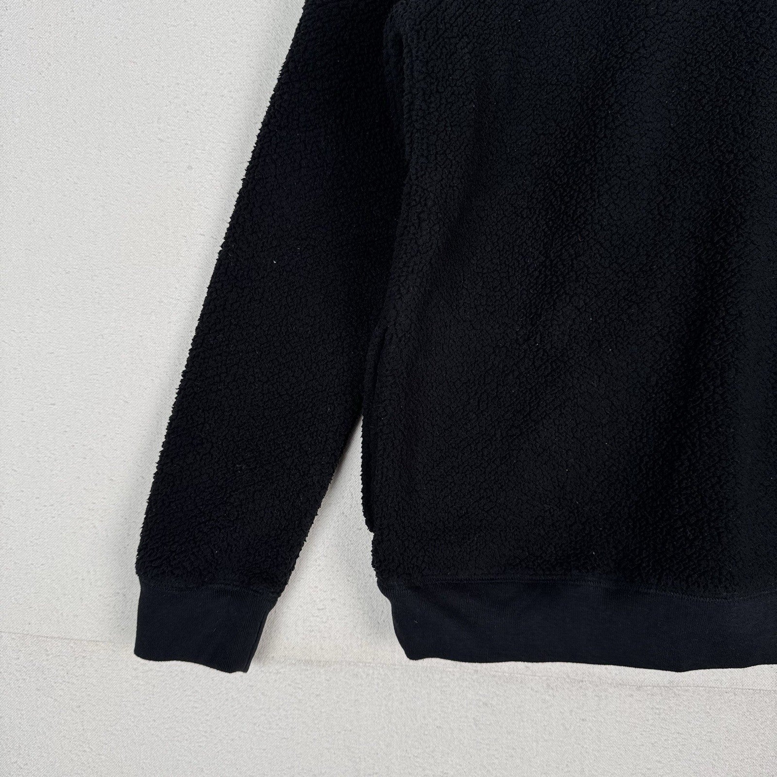 Abercrombie & Fitch Sweatshirt Teddy Youth Size 15/16 Fleece Jacket Black Zip