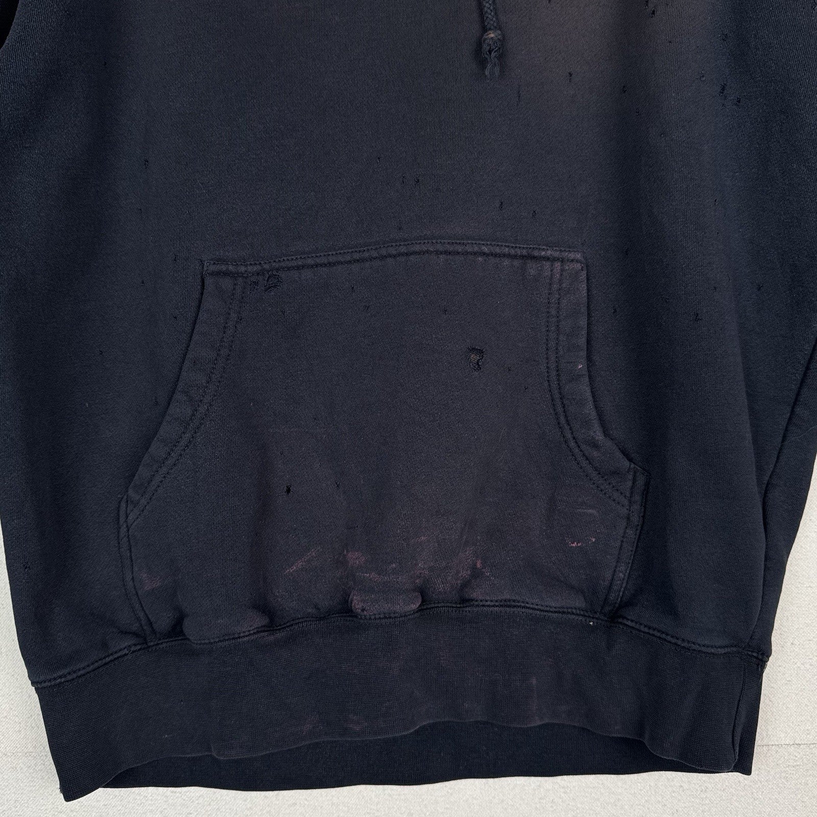 Santa Cruz Skateboards Classic Dot Hoodie Men’s M Blue Sweatshirt *Distressed