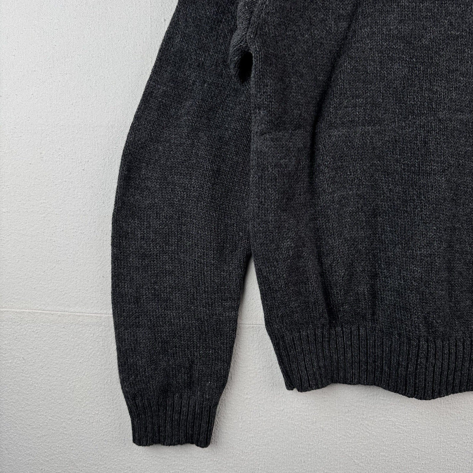 90’s Vtg Polo Ralph Lauren Roll Neck Wool Knit Sweater Mens XL Gray