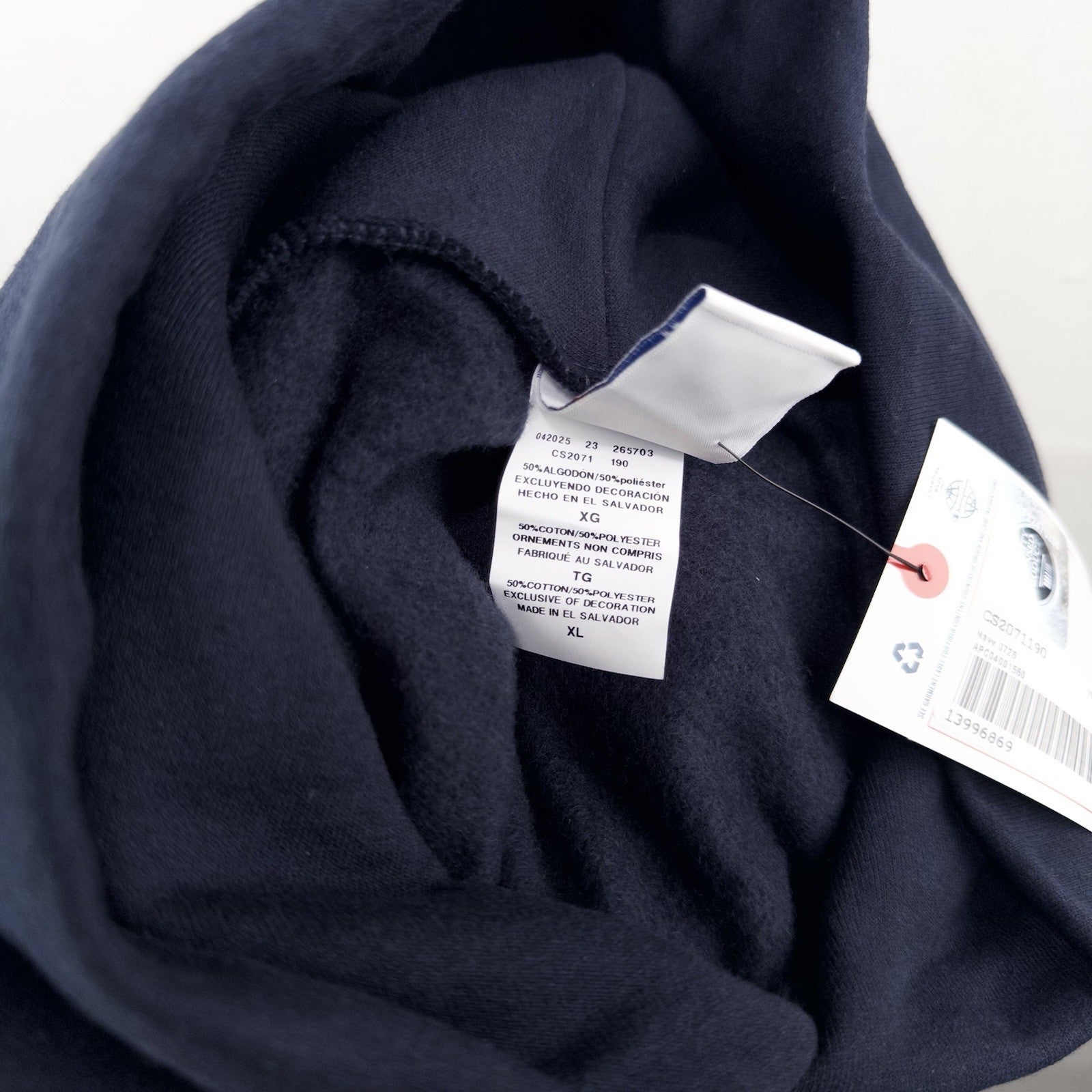 Champion The Citadel Men's XL Pullover Hoodie Navy *New With Tags NWT
