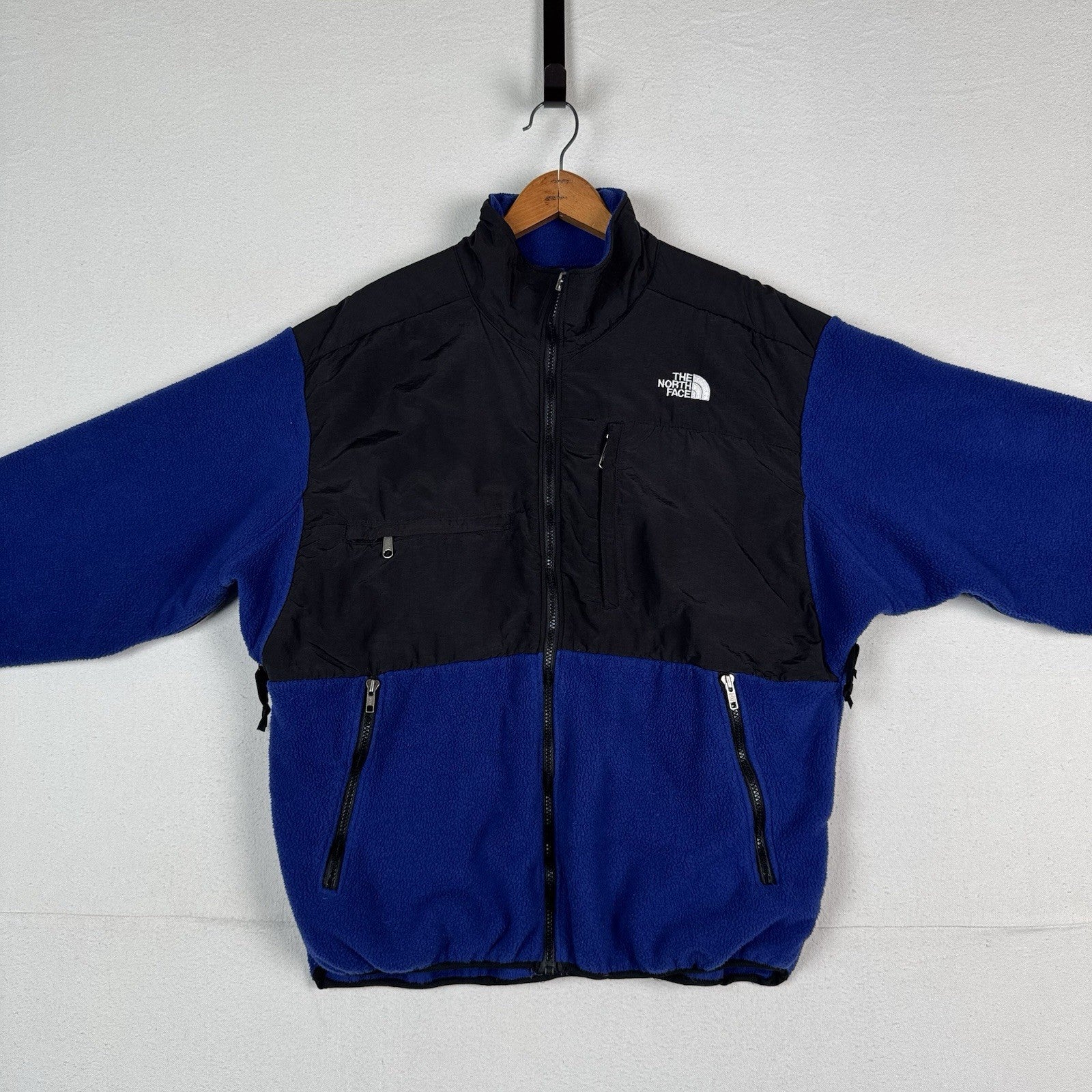 Vintage 90’s The North Face Denali Blue Polyester Fleece Jacket Men’s Size XL