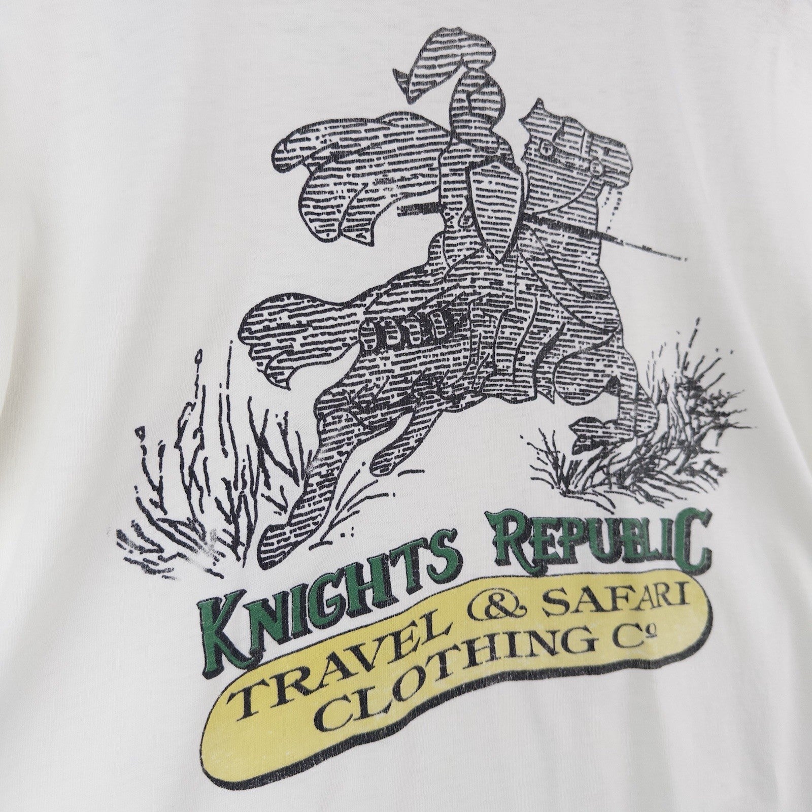 80’s Vtg Knights (Banana) Republic Parody Graphic T-Shirt XL Single Stitch USA