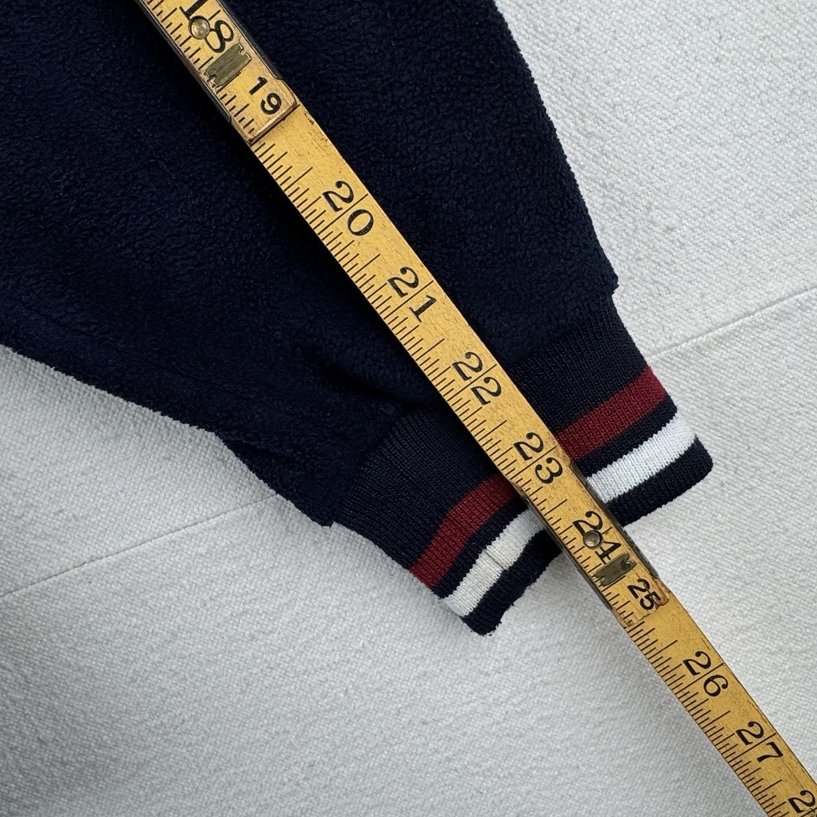 90’s Vtg Champion V-neck Fleece Sweatshirt Pullover Men’s Large Blue