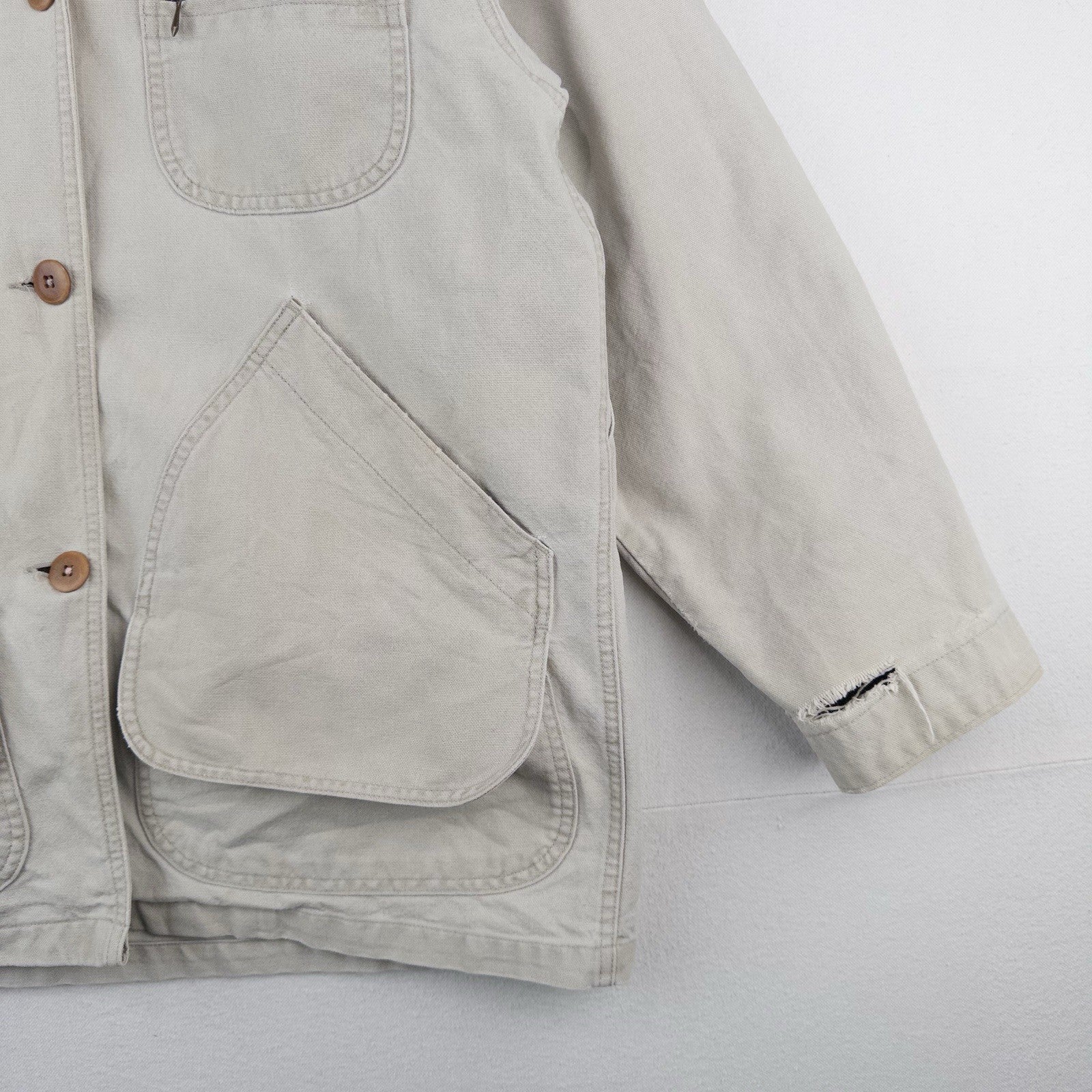 80’s Vtg LL Bean Unisex M (44) Duck Canvas Field Chore Coat Jacket Wool Liner