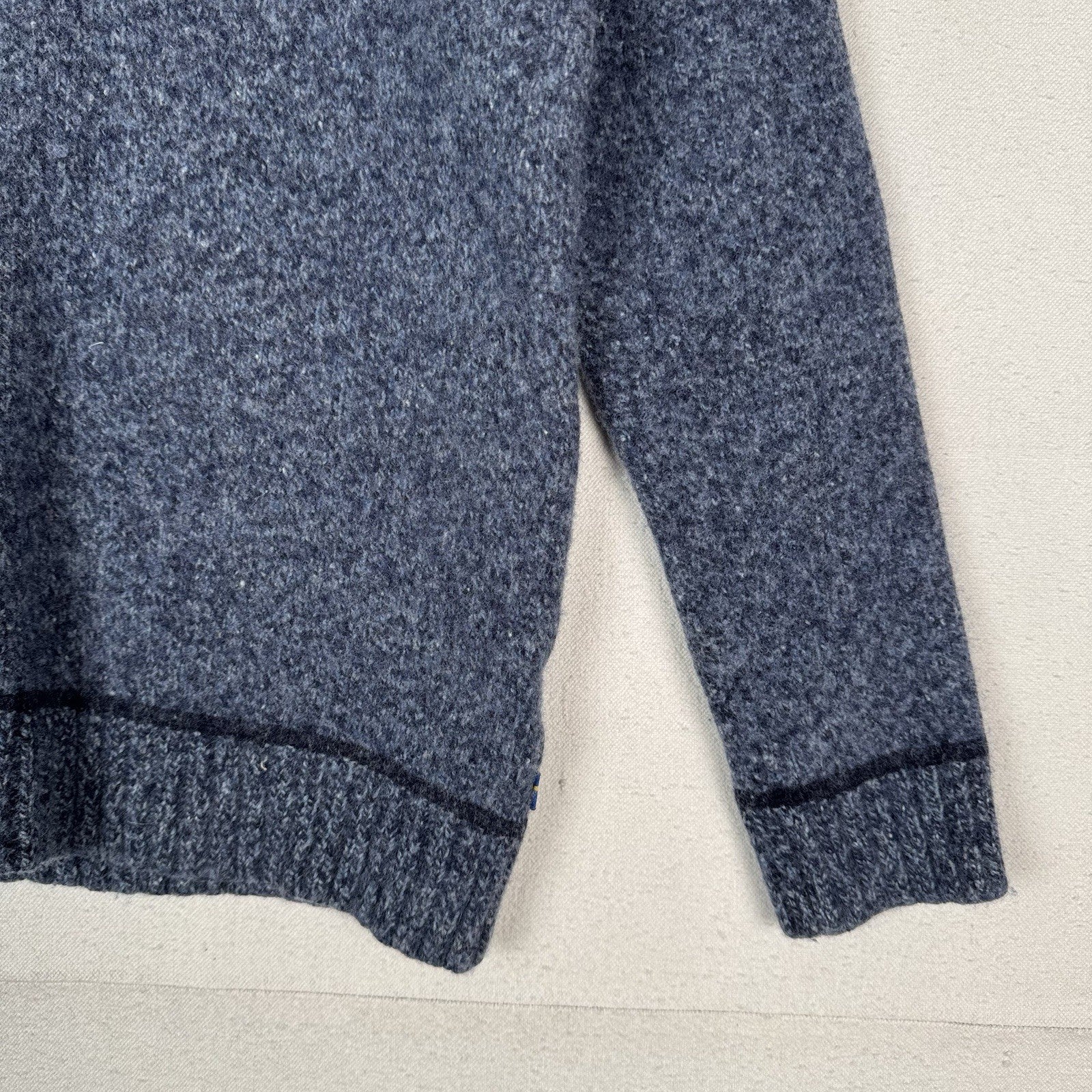 Fjallraven Lada Wool Blend Shawl Collar Sweater Fits Men XS/Youth L *Read=Felted