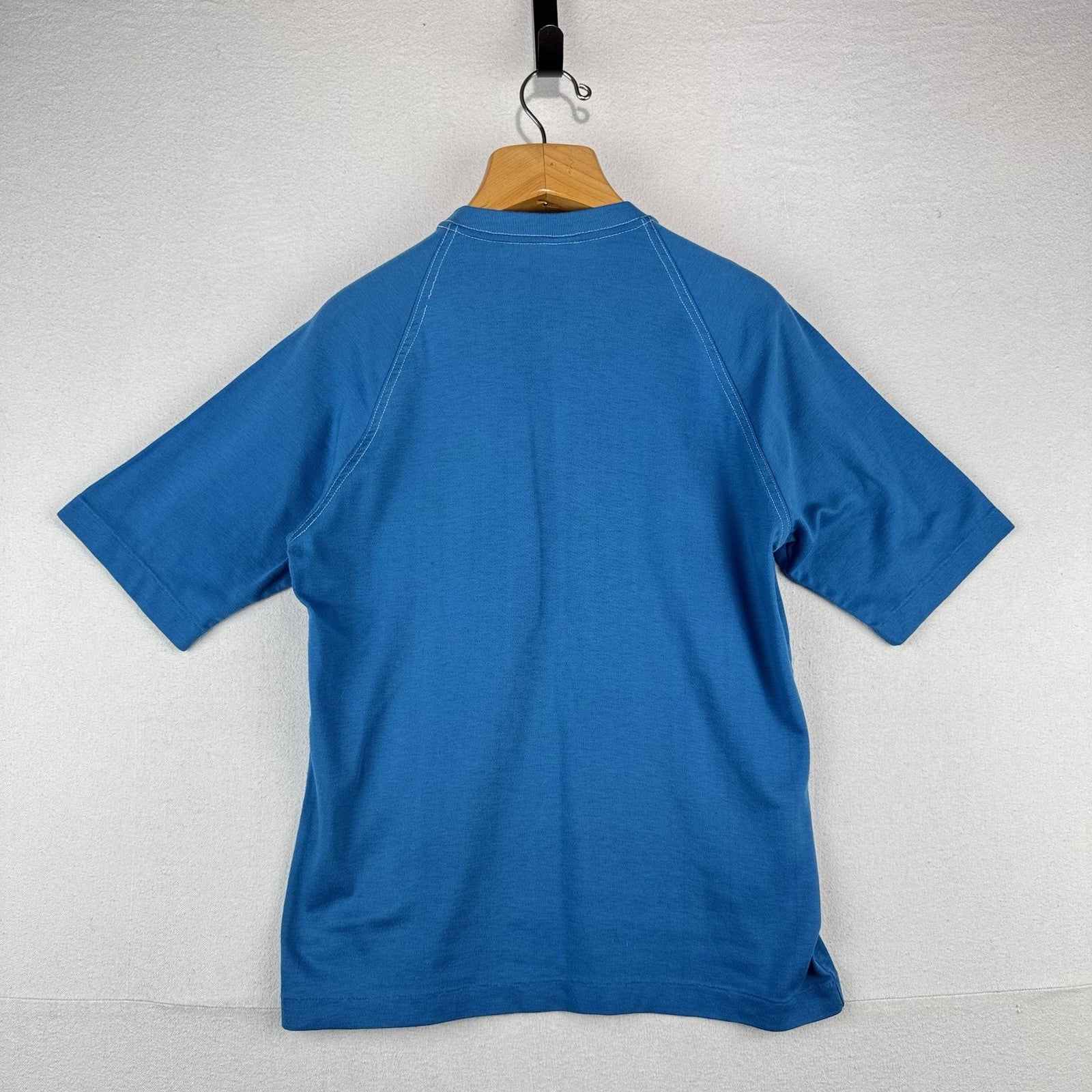 60’s Vtg Jantzen Swim Surf Raglan T-Shirt Men’s L Blue Short Sleeve Made In USA
