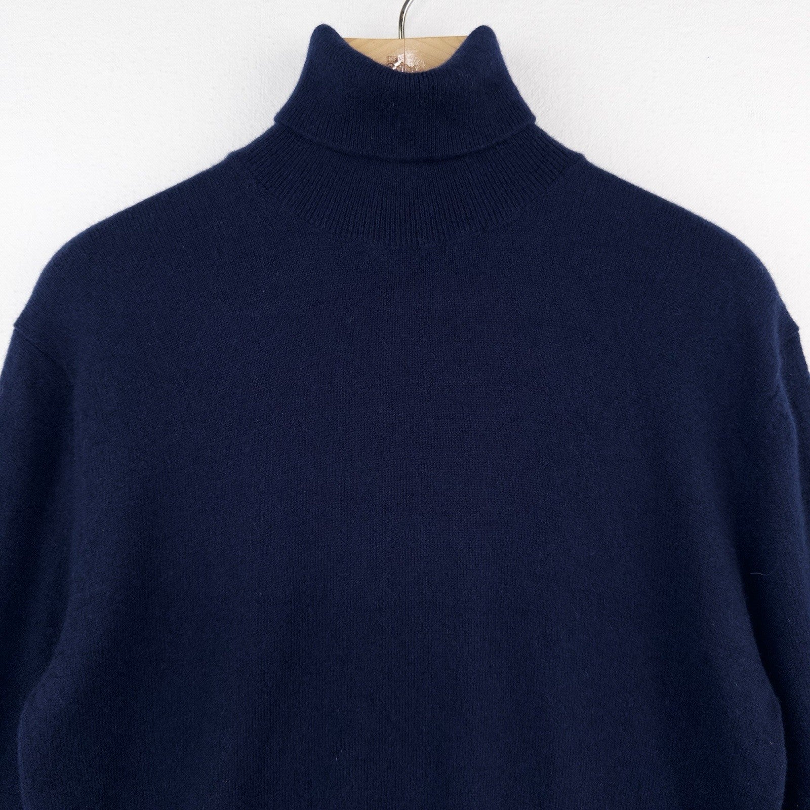 United Colors of Benetton Men’s M Blue Cashmere Turtleneck Sweater