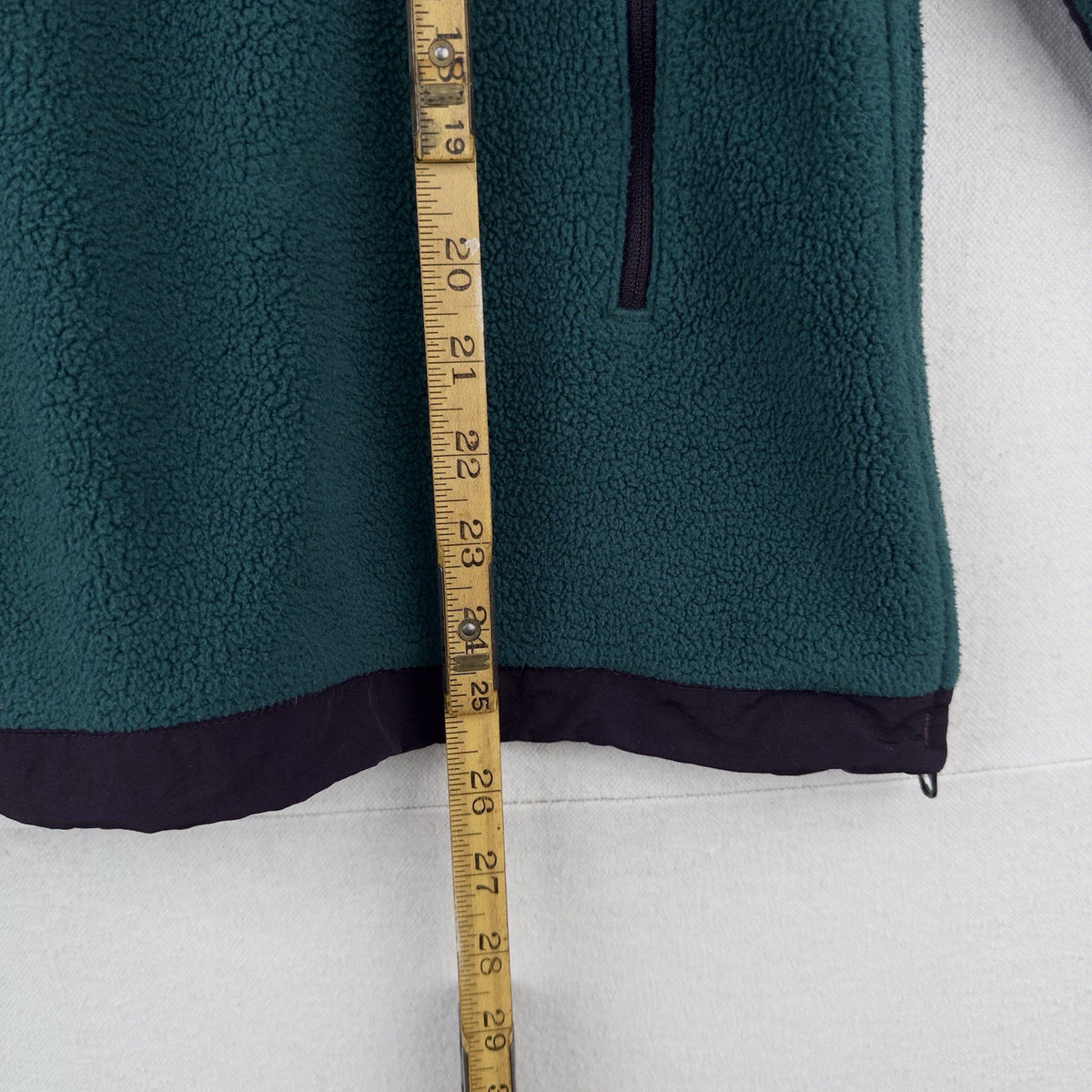 The North Face Women's Medium Denali Fleece Hoodie Pullover 1/4 Zip Green Purple